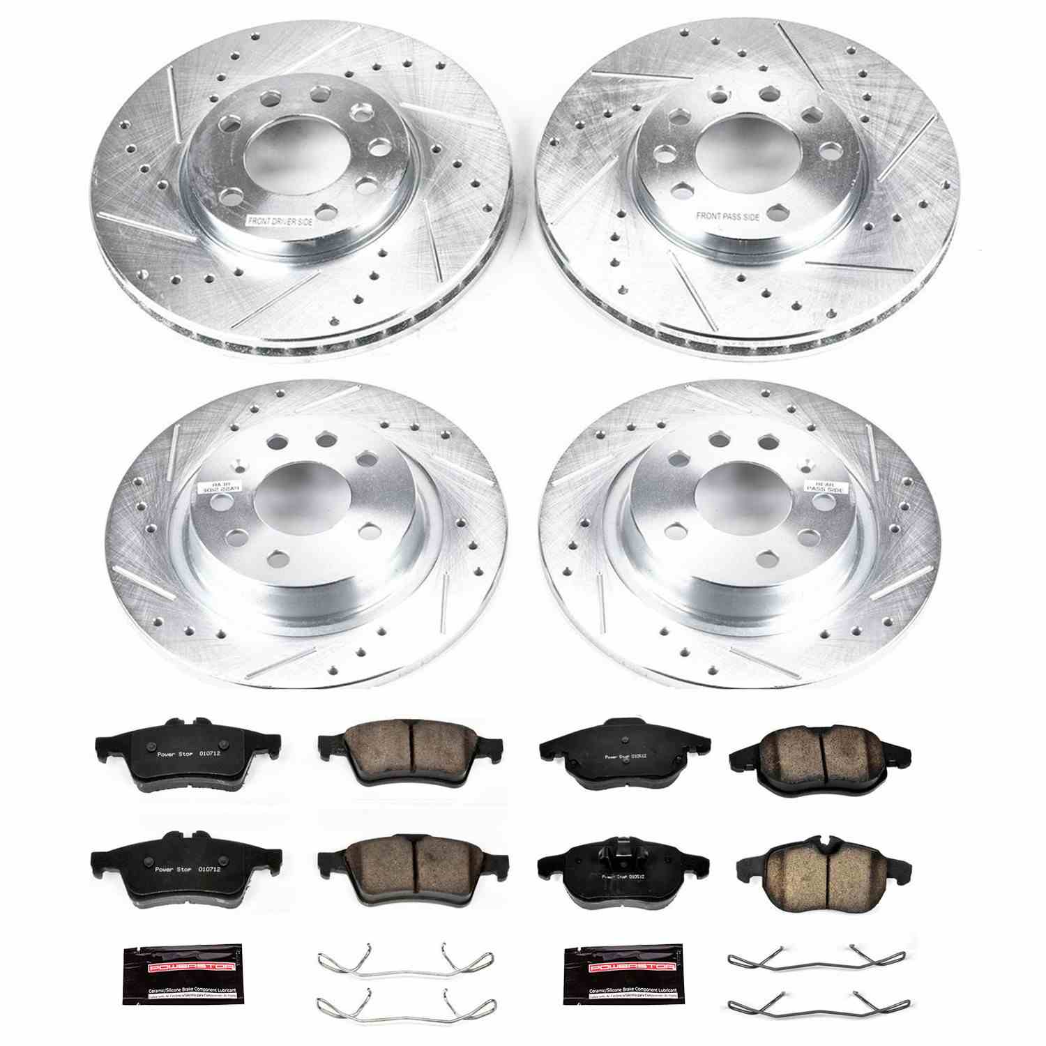 Power Stop 03-11 Saab 9-3 Front & Rear Z23 Evolution Sport Brake Kit K979