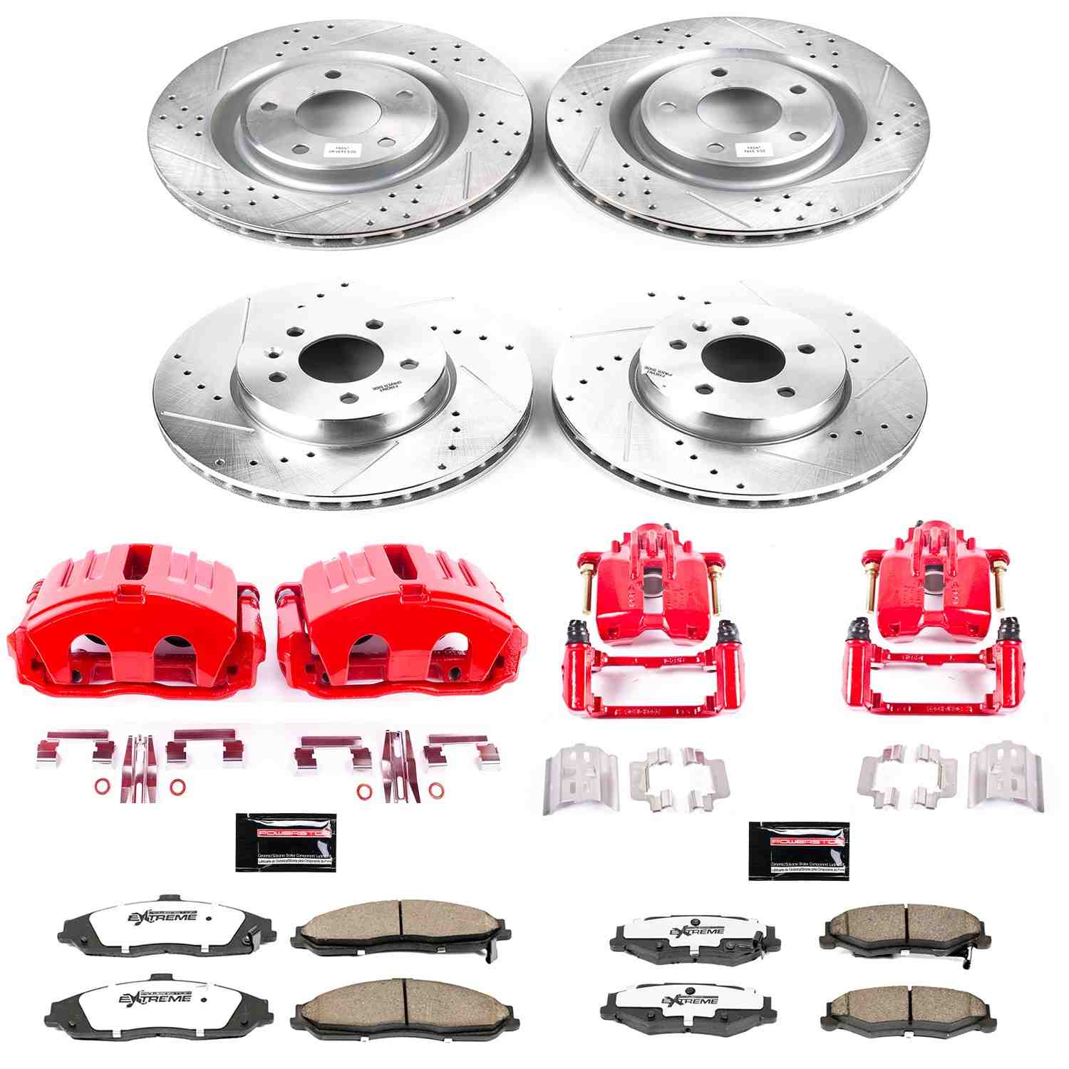 PowerStop Power Stop 05-13 Chevrolet Corvette Z26 Street Kit w/ Calipers - Front and Rear KC1418B-26