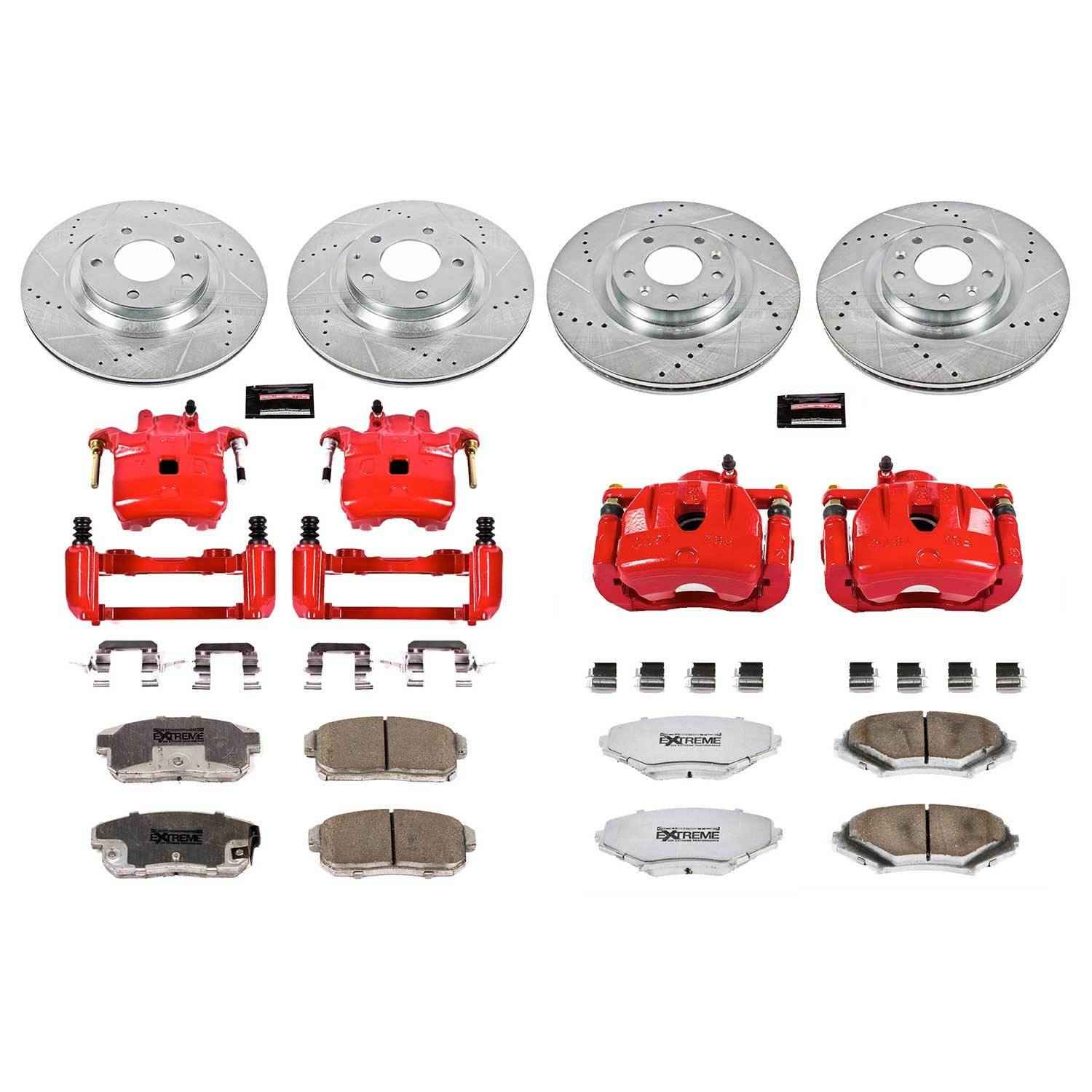 PowerStop Power Stop 04-11 Mazda RX-8 Z26 Street Kit w/ Calipers - Front and Rear KC2727-26