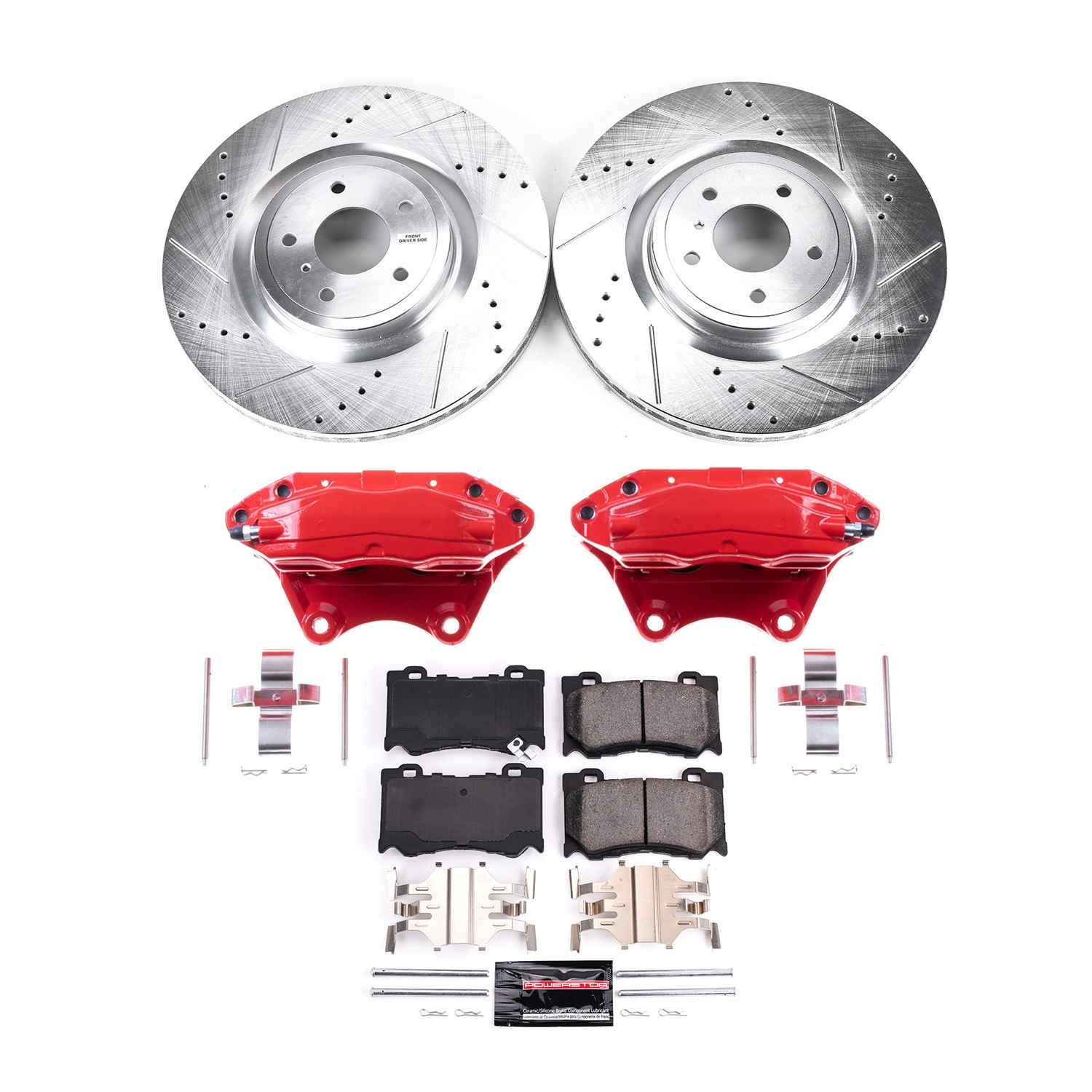 PowerStop Power Stop 2009 Nissan 350Z Front Z23 Evolution Kit W/Cals KC2915B