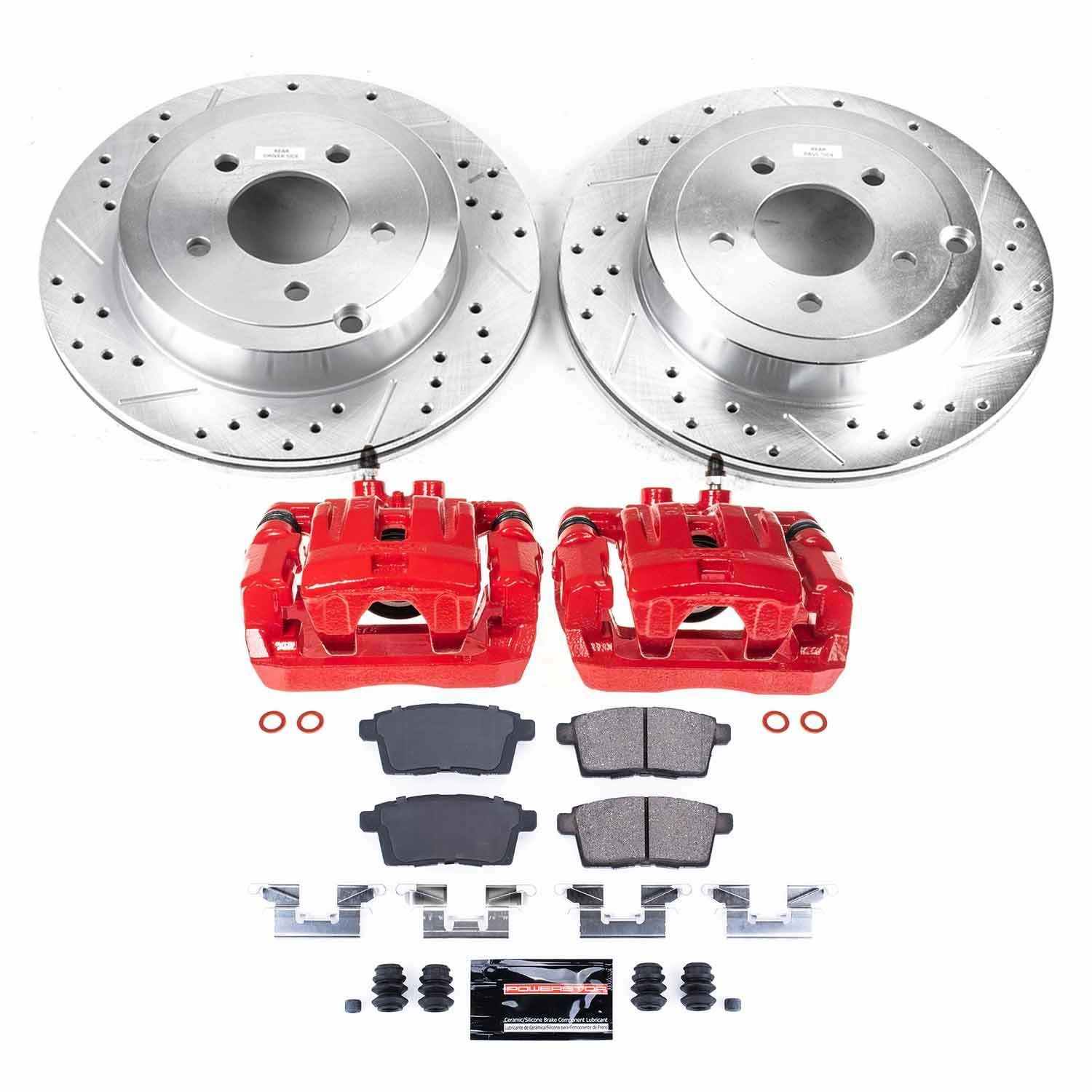 Power Stop 07-10 Ford Edge Rear Z23 Evolution Sport Brake Kit w/Calipers KC3060