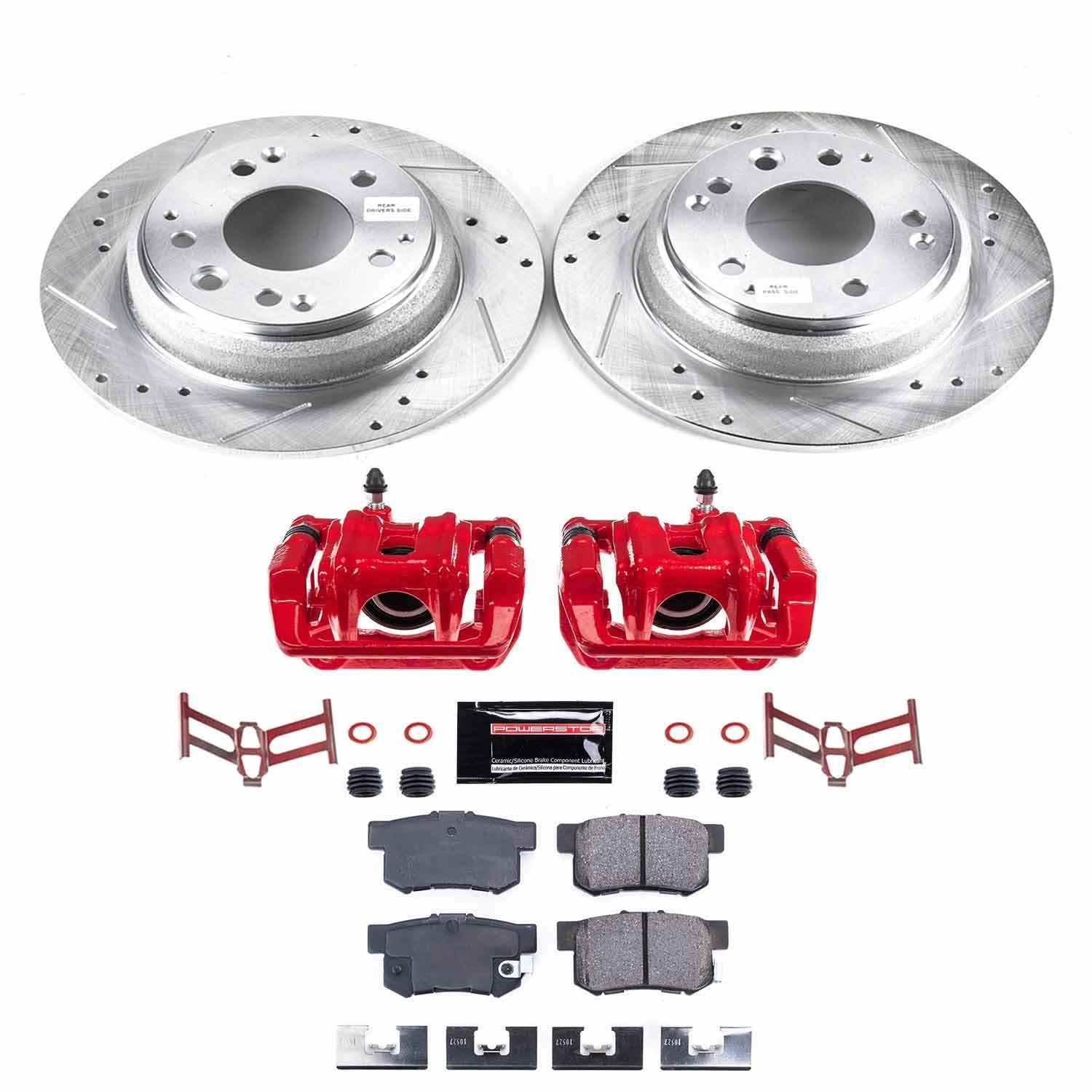 Power Stop 91-95 Acura Legend Rear Z23 Evolution Sport Brake Kit w/Calipers KC3153