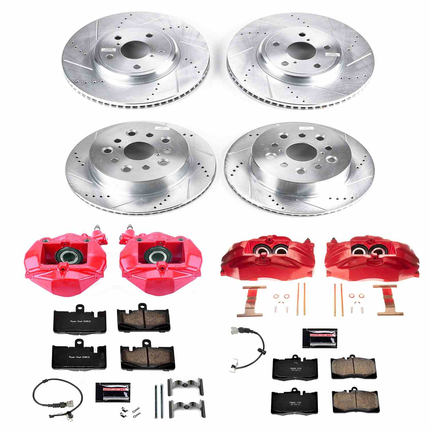 Power Stop 01-06 Lexus LS430 Front & Rear Z23 Evolution Sport Brake Kit w/Calipers KC4462