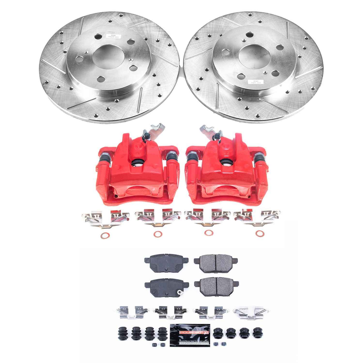 Power Stop 09-10 Pontiac Vibe Rear Z23 Evolution Sport Brake Kit w/Calipers KC4737