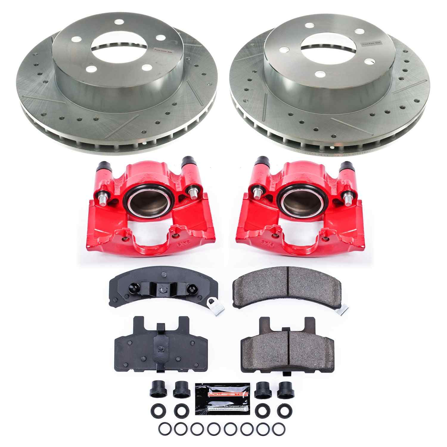 Power Stop 90-02 Chevrolet Astro Front Z23 Evolution Sport Brake Kit w/Calipers KC4873