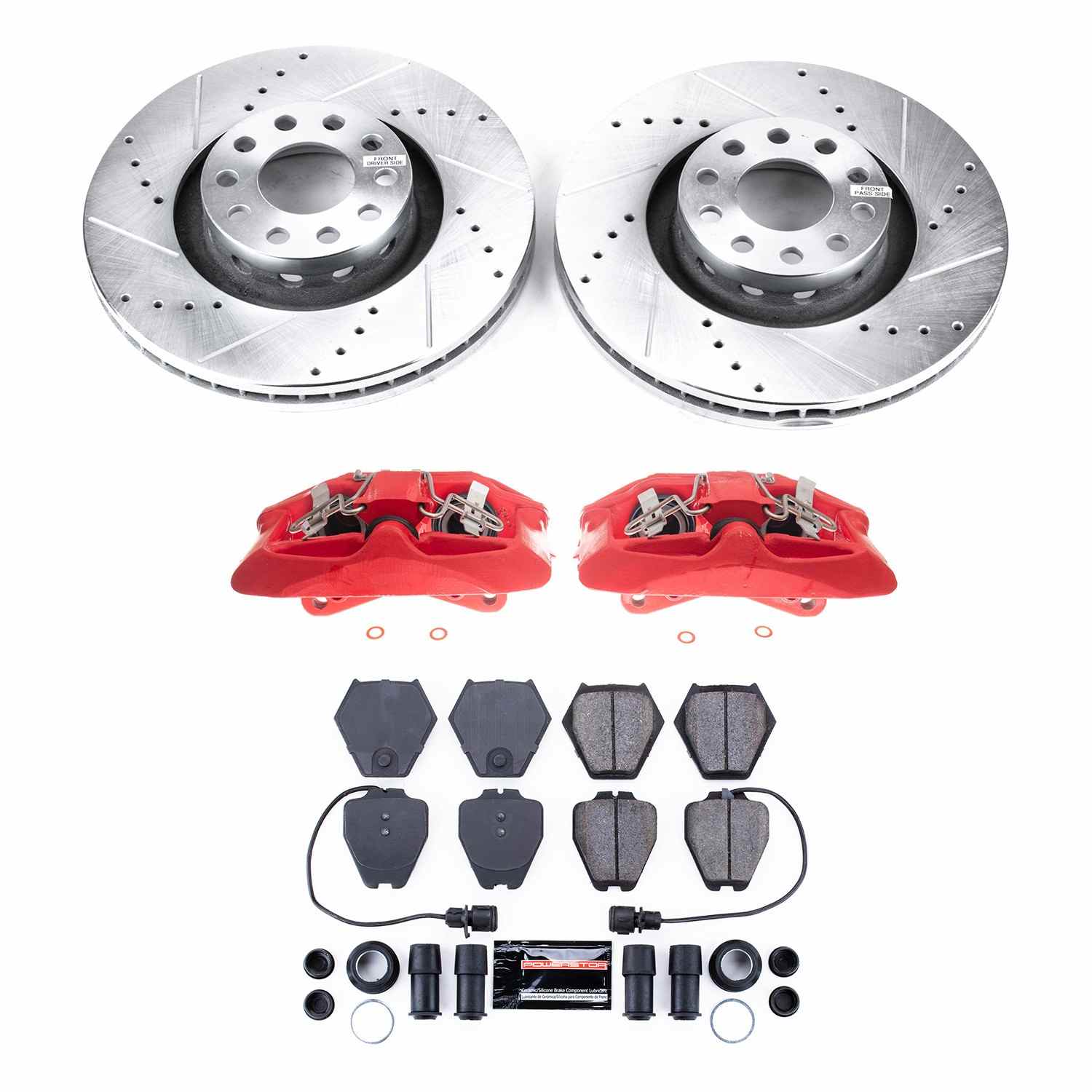 Power Stop 00-03 Audi A8 Quattro Front Z23 Evolution Sport Brake Kit w/Calipers KC5226