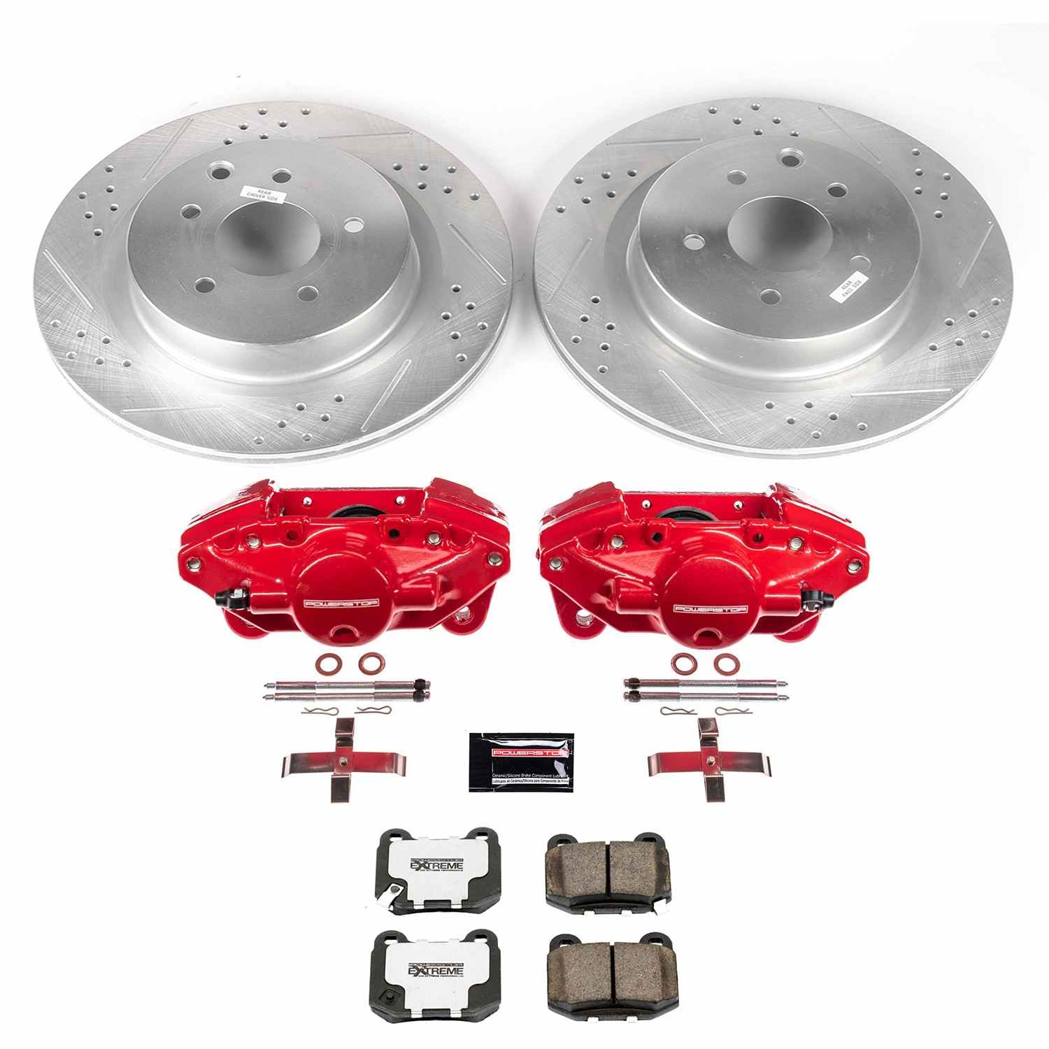 Power Stop 03-04 Infiniti G35 Rear Z26 Street Warrior Brake Kit w/Calipers KC5303-26