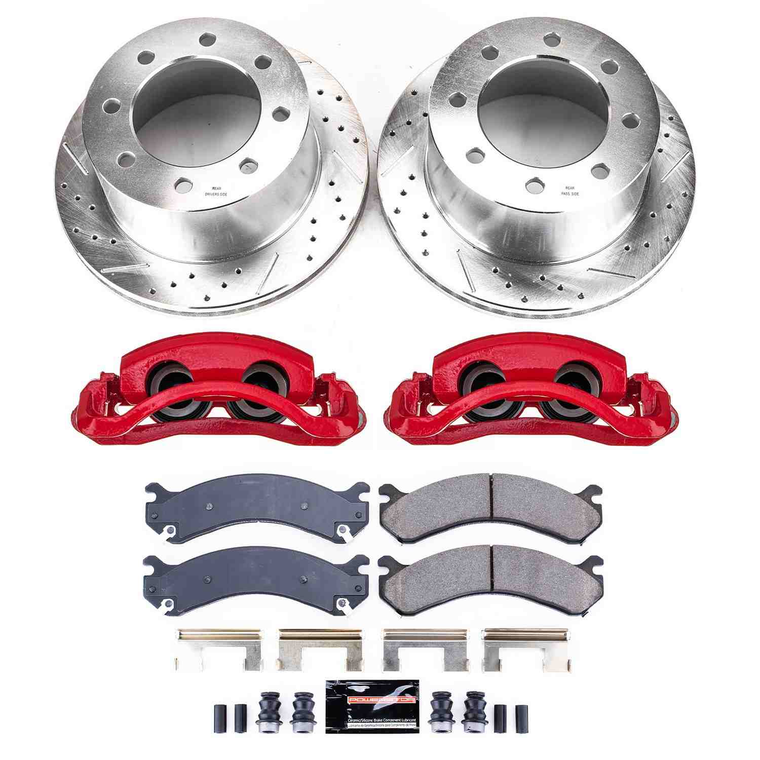 PowerStop Power Stop 01-06 Chevrolet Silverado 3500 Rear Z23 Evolution Kit W/Cals KC5337