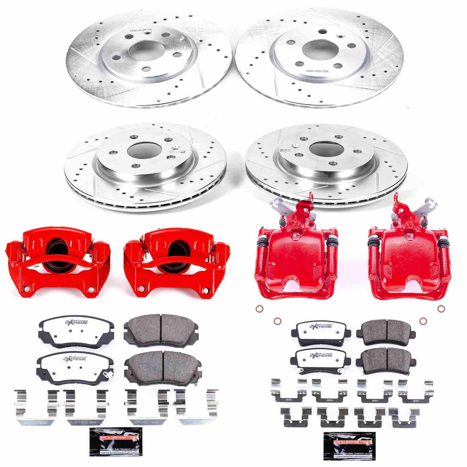 PowerStop Power Stop 12-16 Buick LaCrosse Z26 Street Kit w/ Calipers - Front and Rear KC5515-26