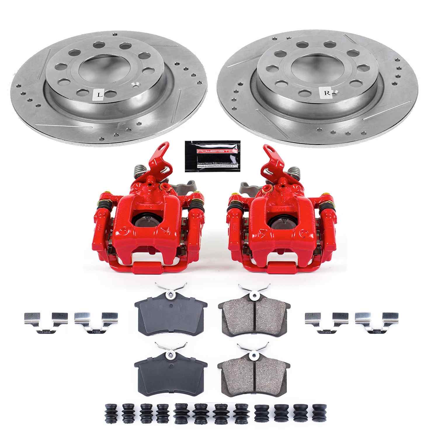 Power Stop 2019 Volkswagen Beetle Rear Z23 Evolution Sport Brake Kit w/Calipers KC5671A