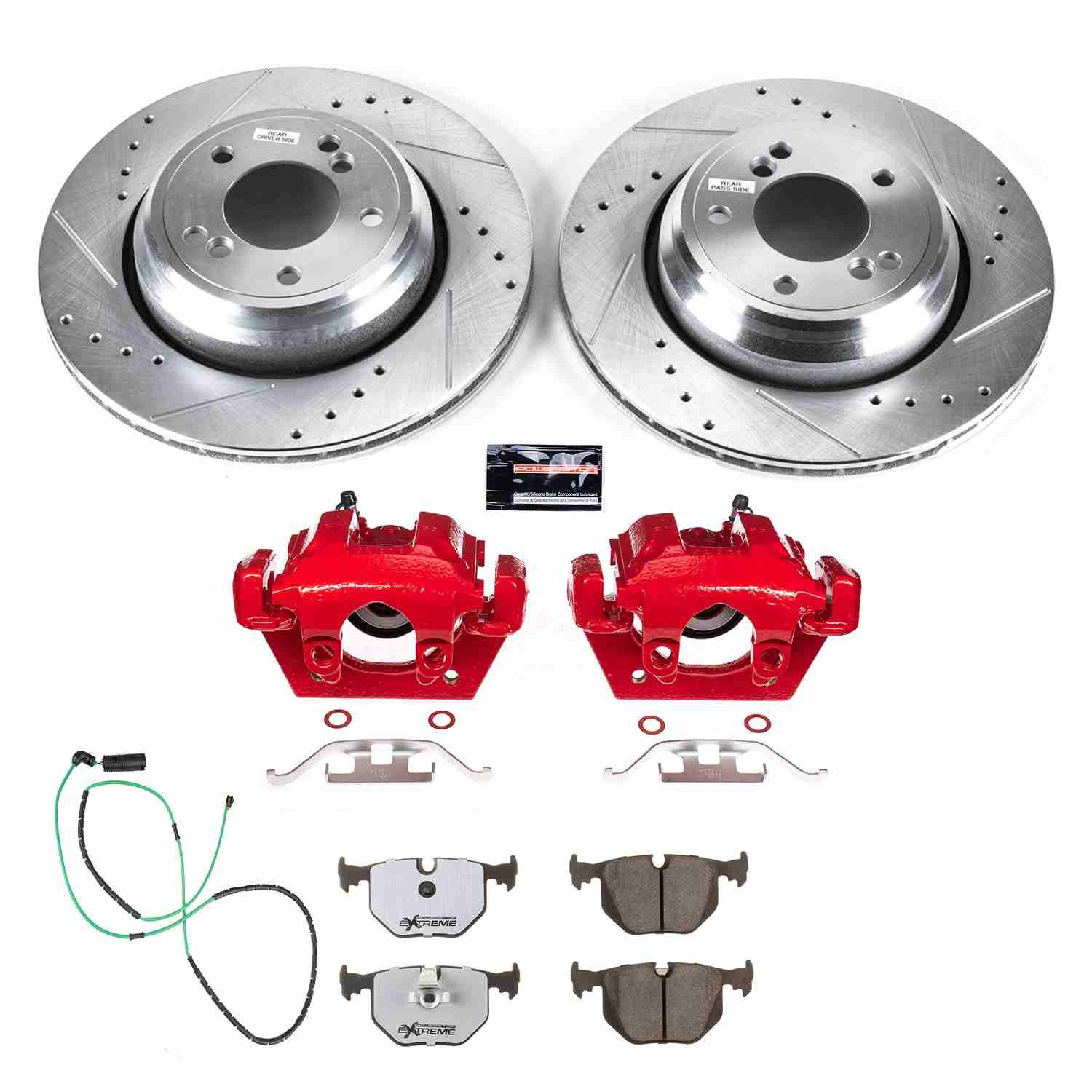 Power Stop 01-06 BMW M3 Rear Z26 Street Warrior Brake Kit w/Calipers KC5732-26