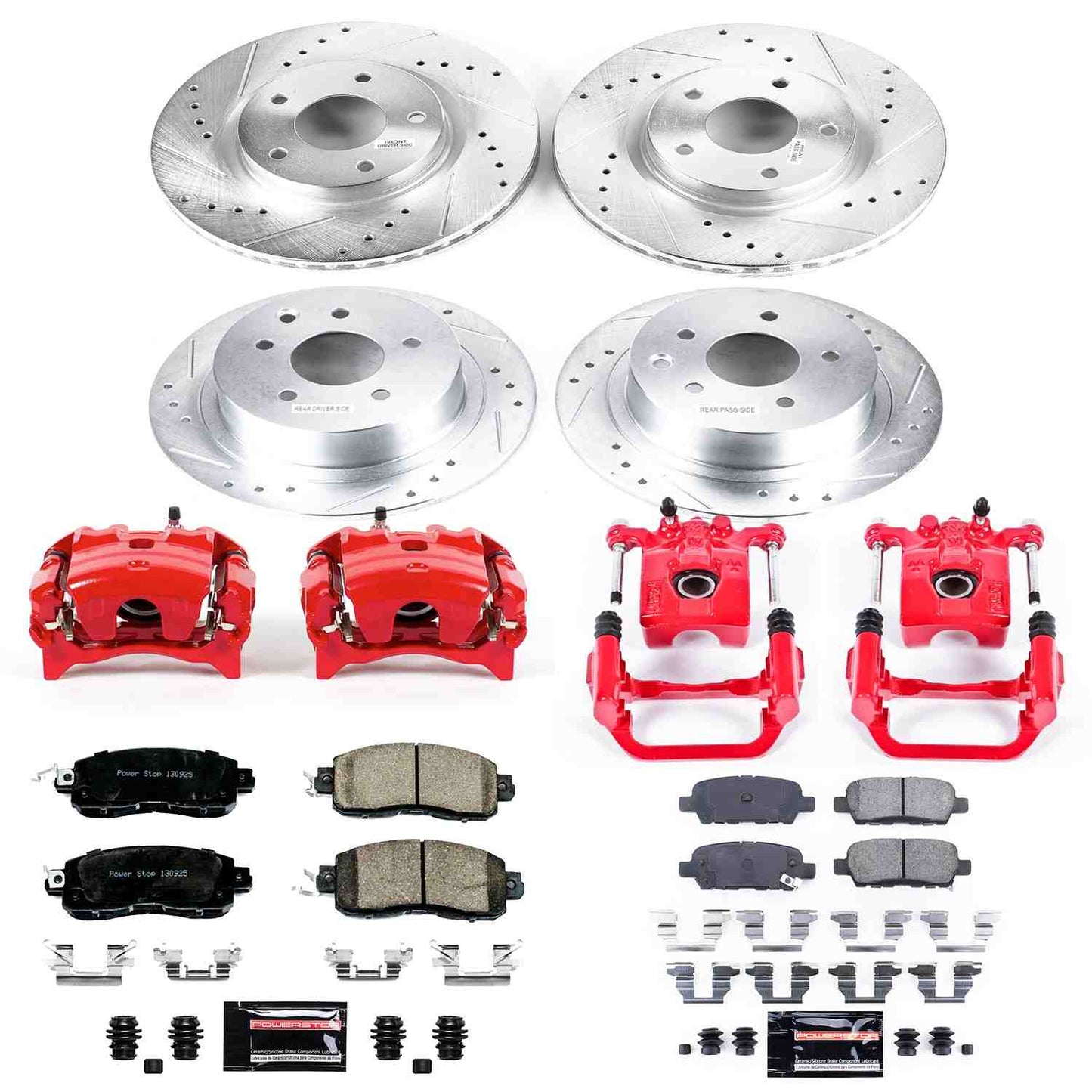 PowerStop Power Stop 13-17 Nissan Altima Z23 Evolution Kit w/ Calipers - Front and Rear KC6495