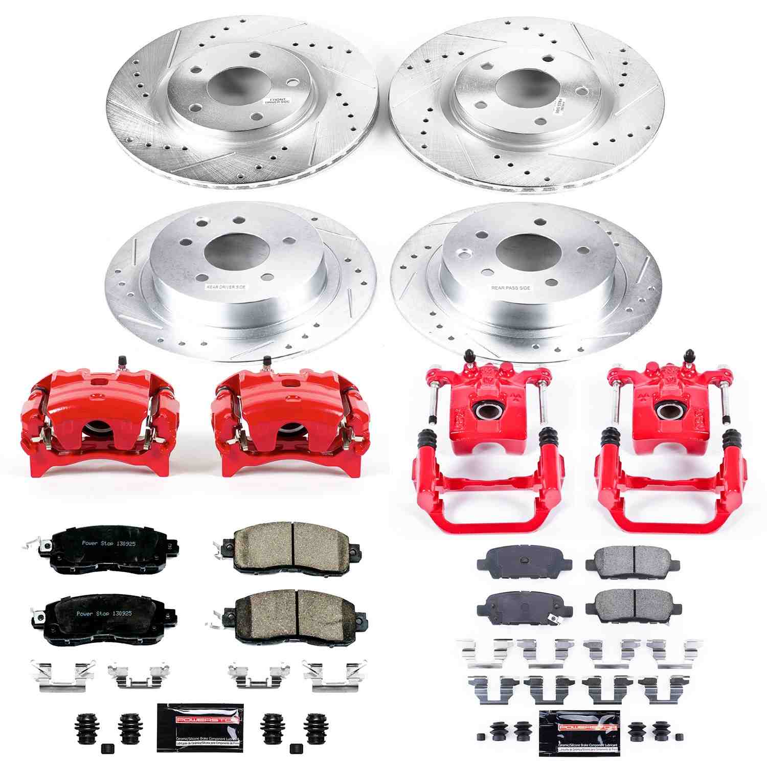 PowerStop Power Stop 13-17 Nissan Altima Z23 Evolution Kit w/ Calipers - Front and Rear KC6495