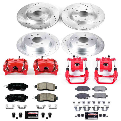 PowerStop Power Stop 13-17 Nissan Altima Z23 Evolution Kit w/ Calipers - Front and Rear KC6495