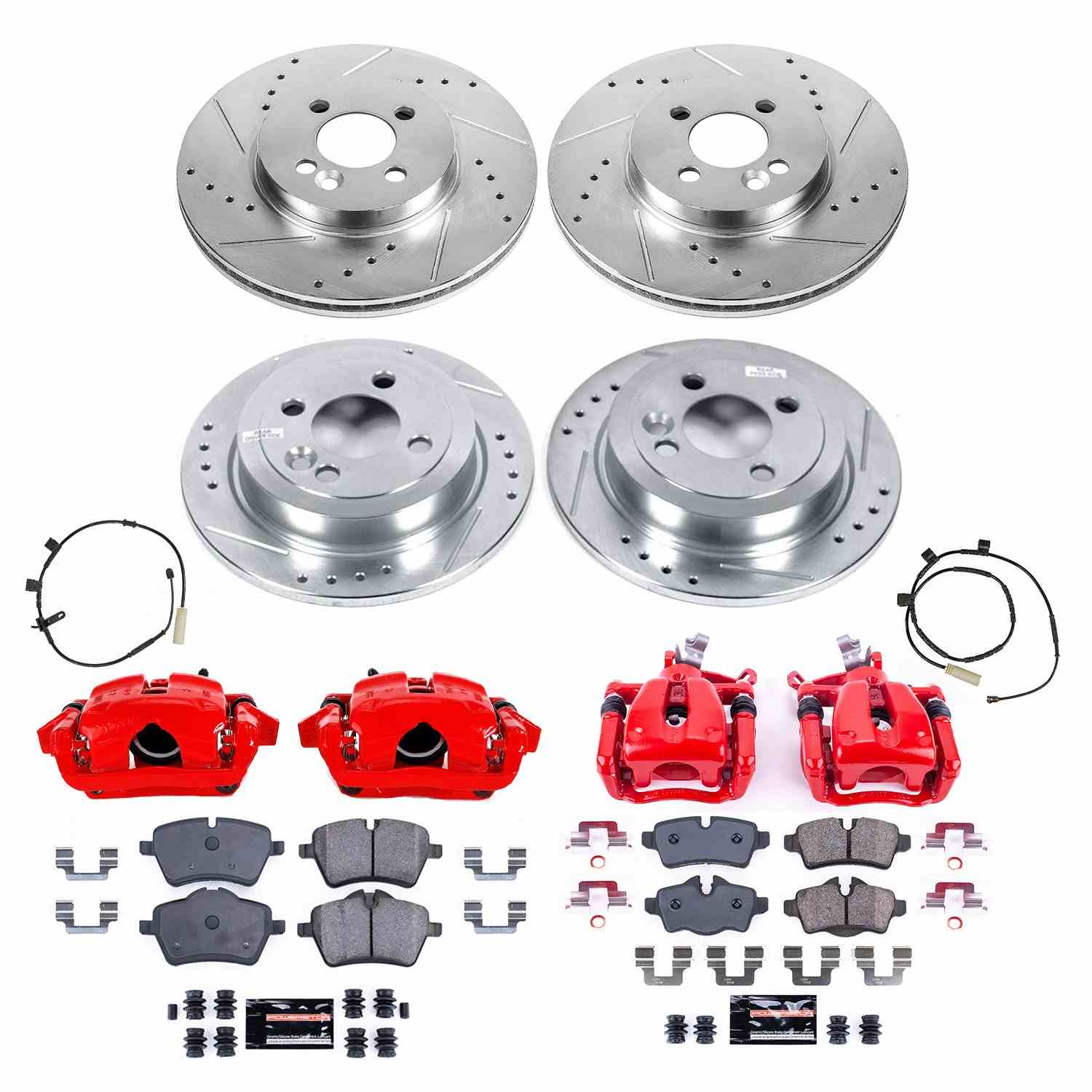 PowerStop Power Stop 12-15 Mini Cooper Front & Rear Z23 Evolution Kit W/Cals KC6742