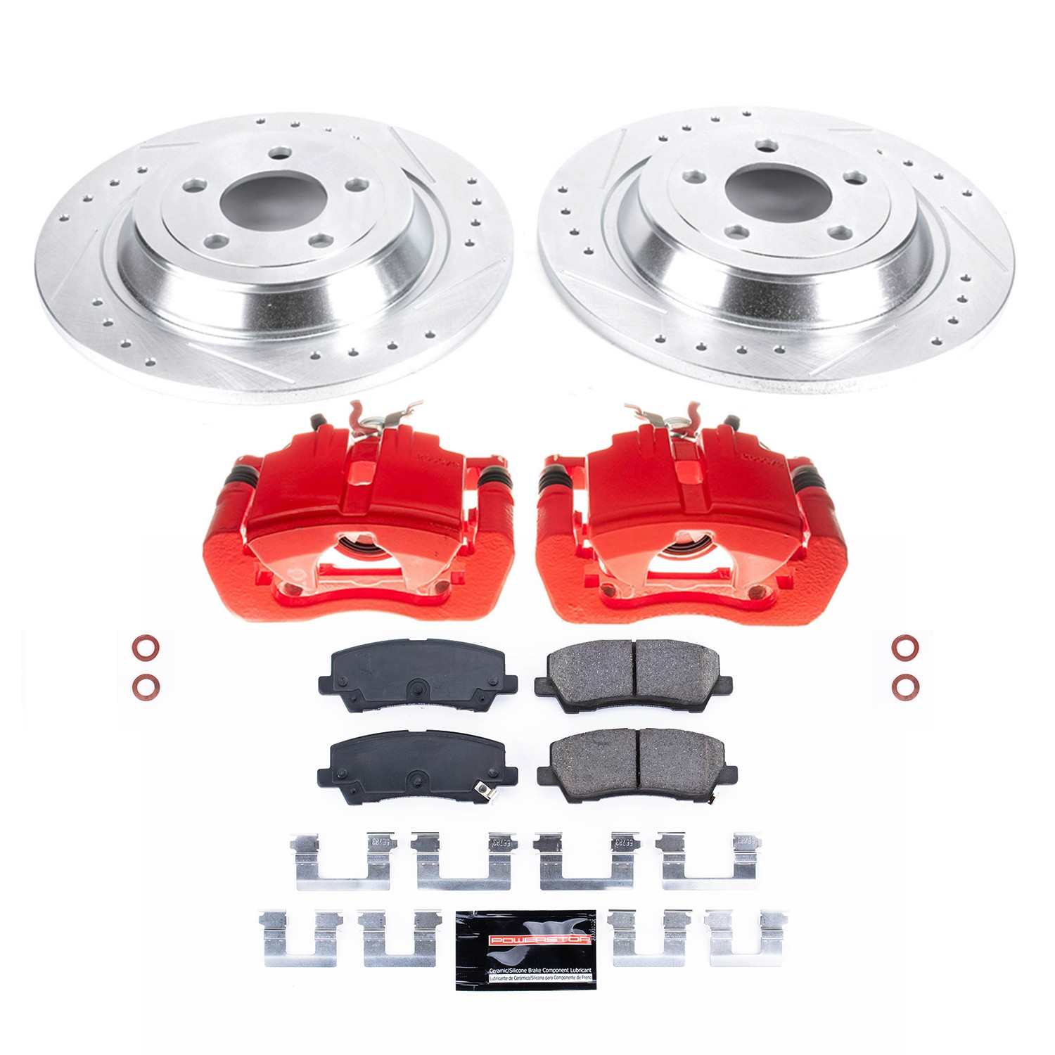 Power Stop 15-19 Ford Mustang Rear Z23 Evolution Sport Brake Kit w/Calipers KC6813