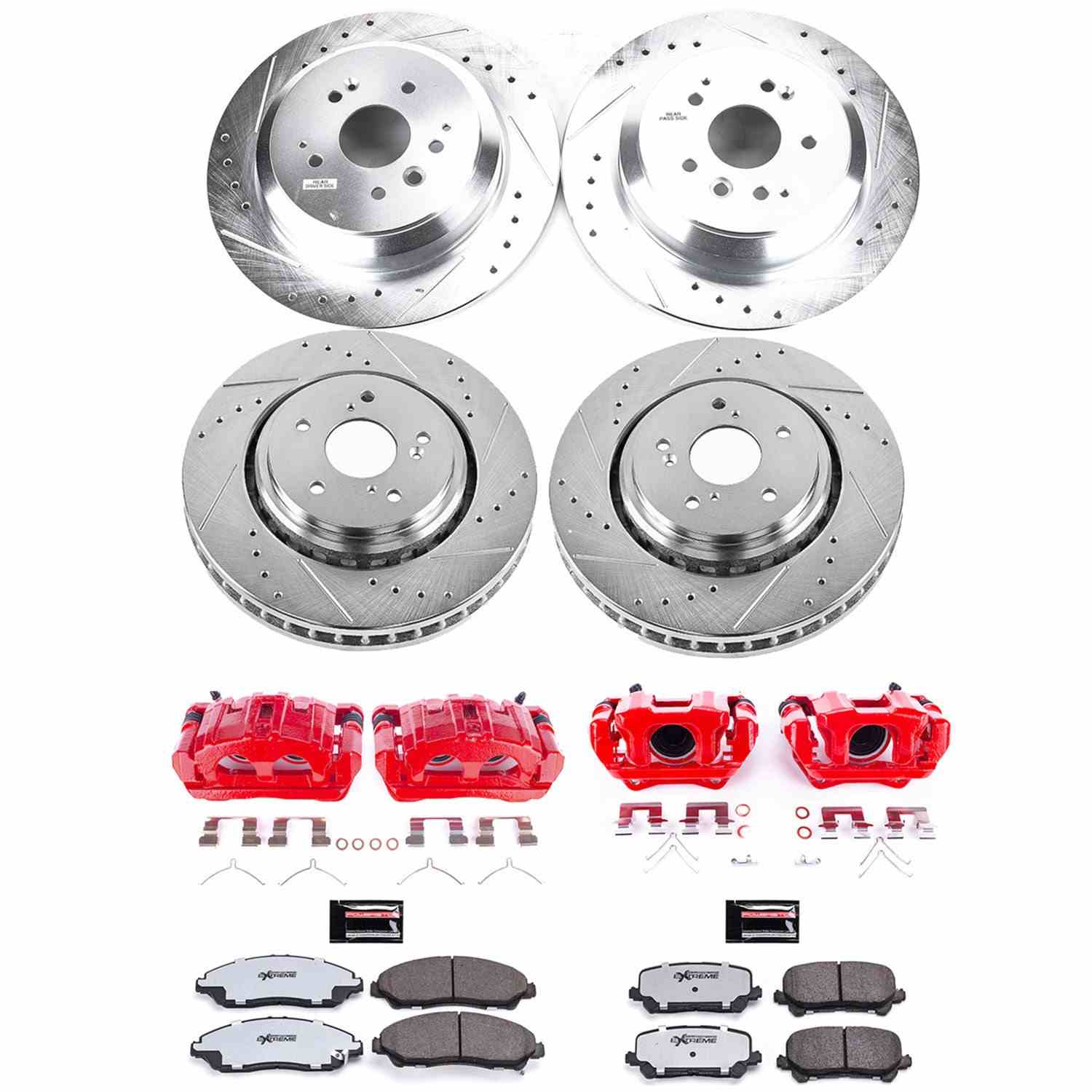 PowerStop Power Stop 16-14 Acura MDX Z36 Truck and Tow Kit w/ Calipers - Front and Rear KC6956-36