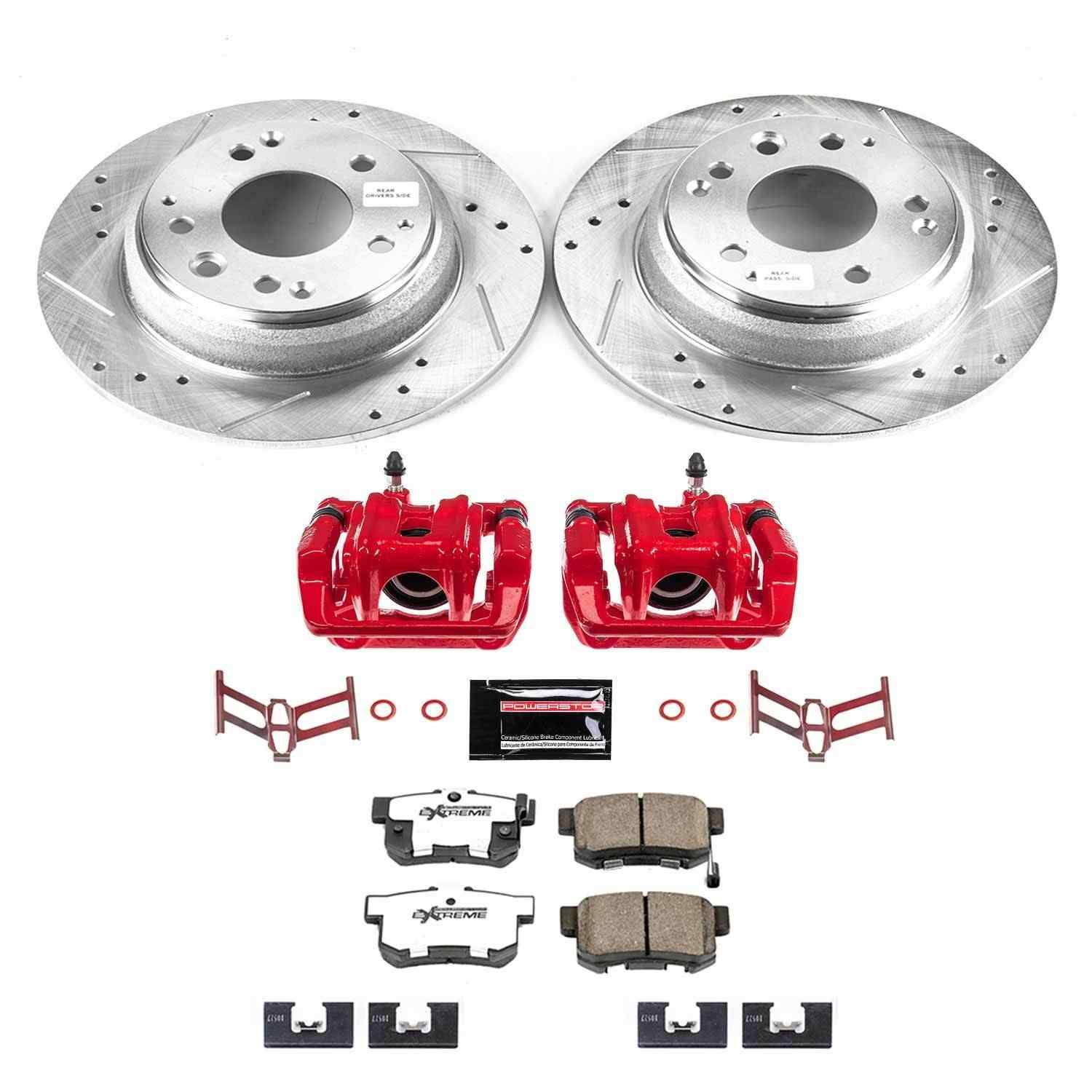 Power Stop 96-98 Acura RL Rear Z26 Street Warrior Brake Kit w/Calipers KC709-26