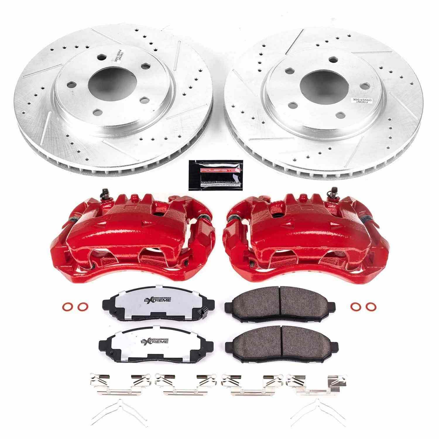 Power Stop 2018 Chevrolet City Express Front Z36 Truck & Tow Brake Kit w/Calipers KC7778-36