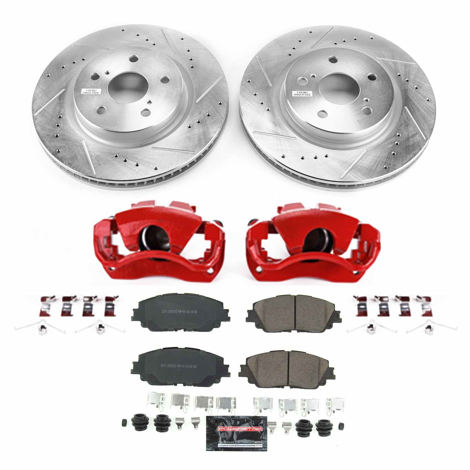 PowerStop Power Stop 2019 Lexus ES300h Front Z23 Evolution Kit W/Cals KC7895