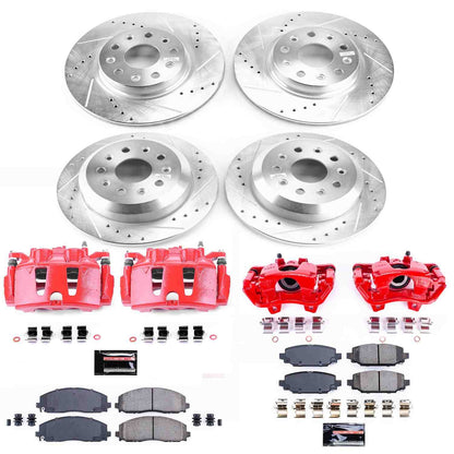 PowerStop Power Stop 18-19 Jeep Wrangler Z23 Evolution Kit w/ Calipers - Front and Rear KC7939