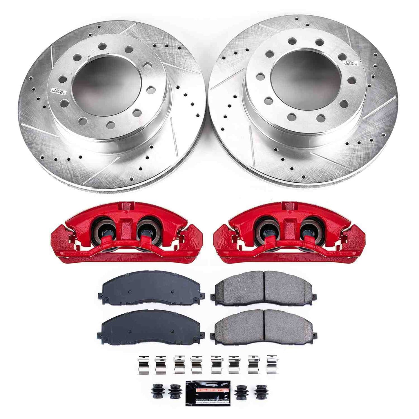 PowerStop Power Stop 2016 Ford F-350 Super Duty Front Z23 Evolution Kit W/Cals KC8029
