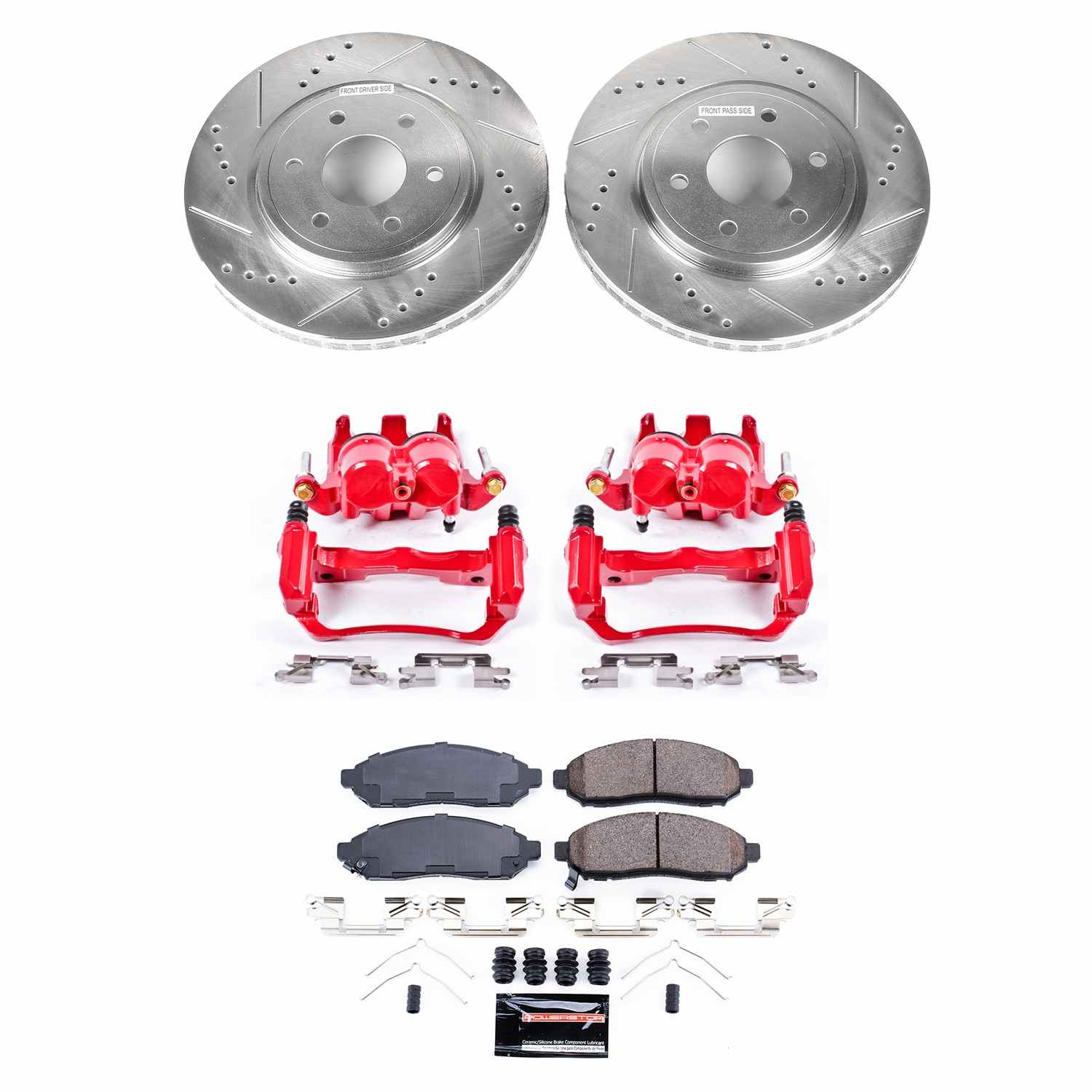 Power Stop 2019 Nissan Frontier 2WD Front Z23 Evolution Sport Brake Kit w/Calipers KC8325