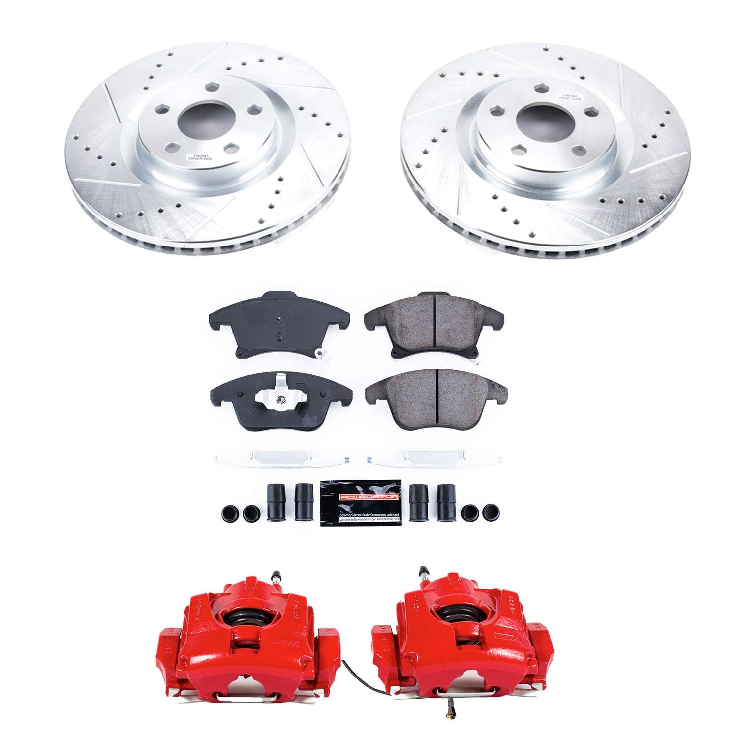 Power Stop 19-20 Ford Police Responder Hybrid Front Z23 Evolution Sport Brake Kit w/Calipers KC8540