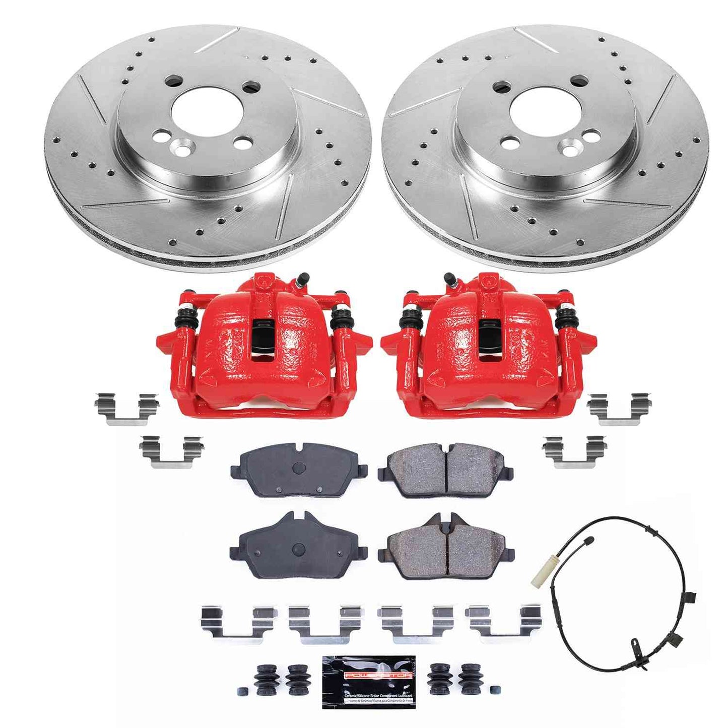 PowerStop Power Stop 2011 Mini Cooper Front Z23 Evolution Kit W/Cals KC8842