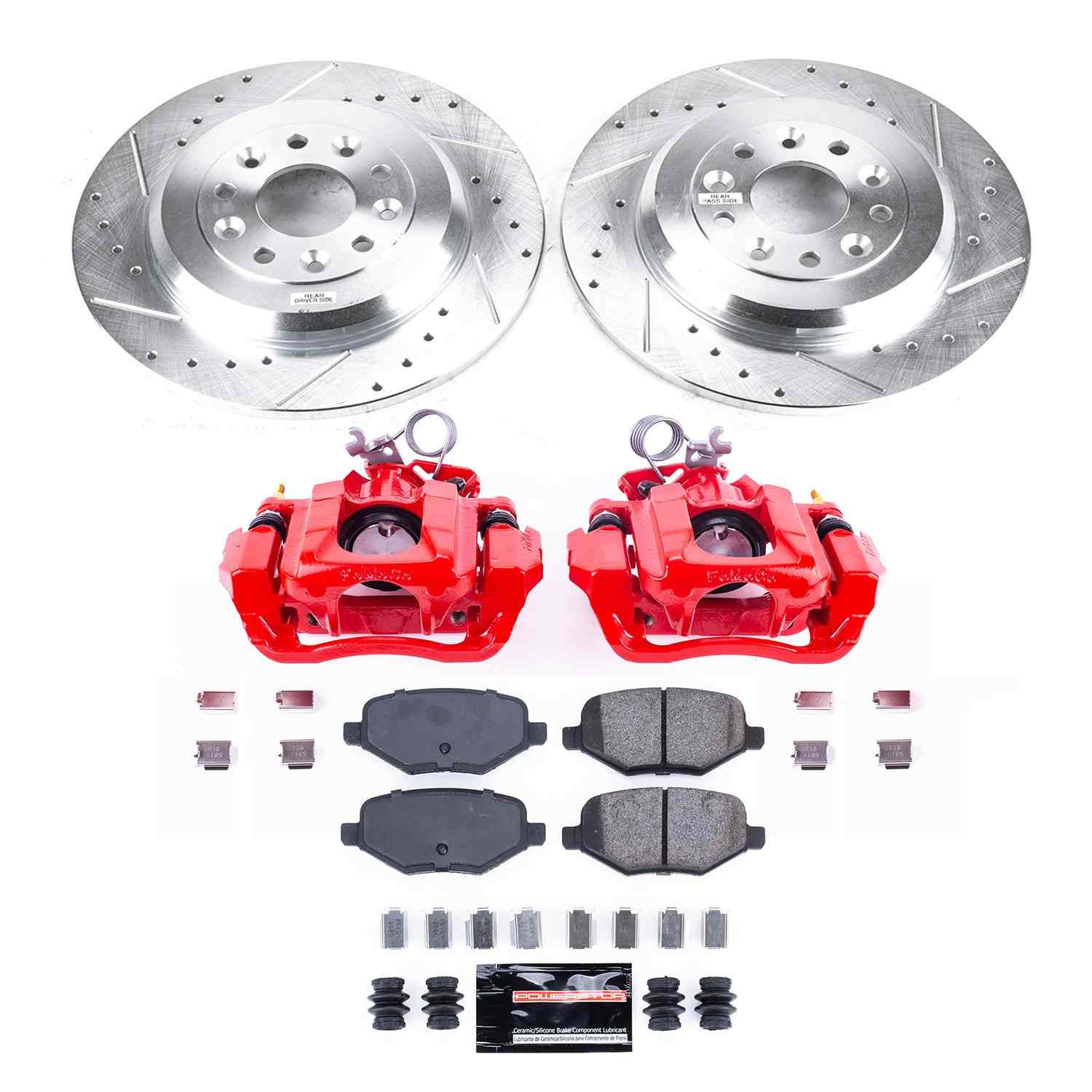 PowerStop Power Stop 13-14 Ford Edge Rear Z23 Evolution Kit W/Cals KC8846