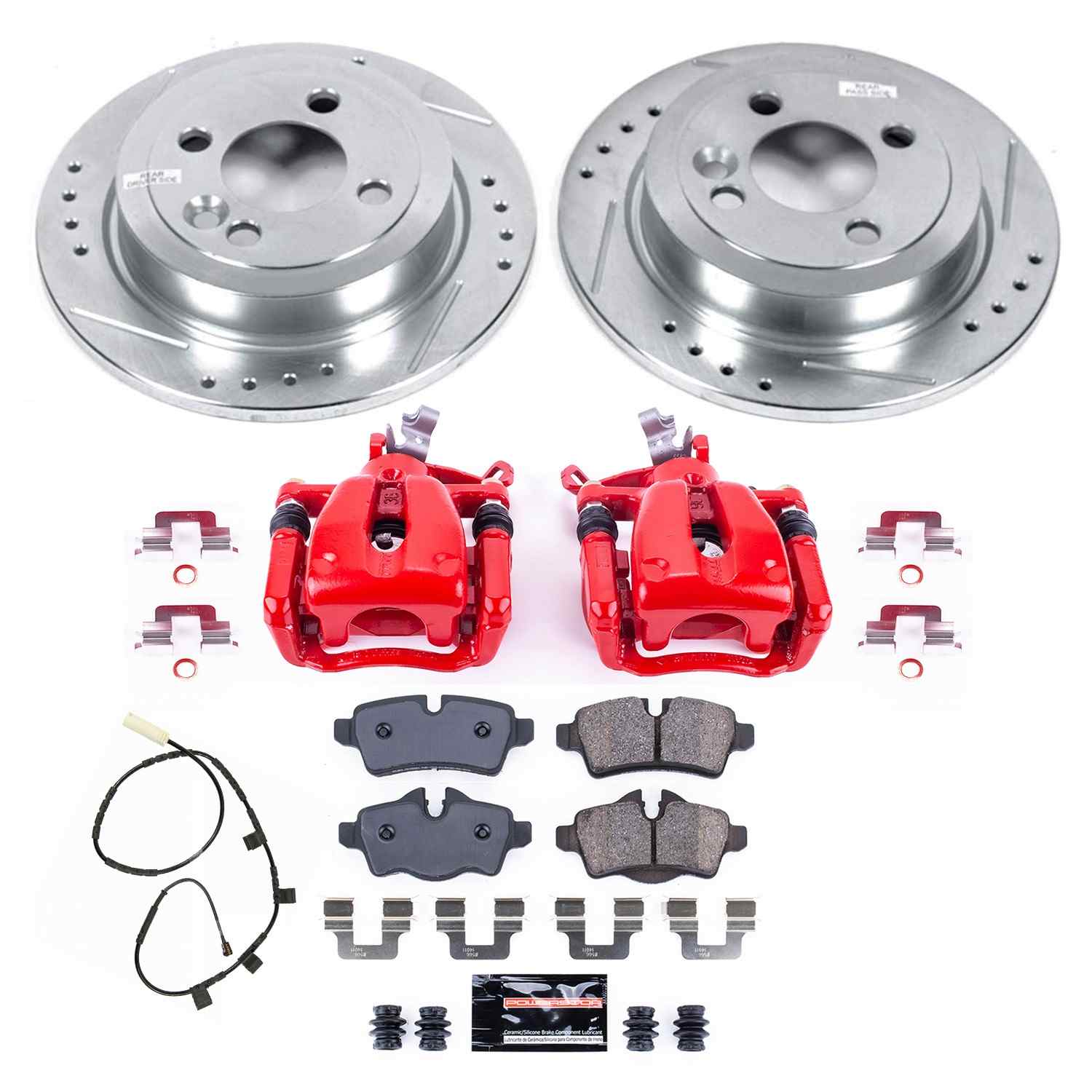 PowerStop Power Stop 2013 Mini Cooper Rear Z23 Evolution Kit W/Cals KC8871