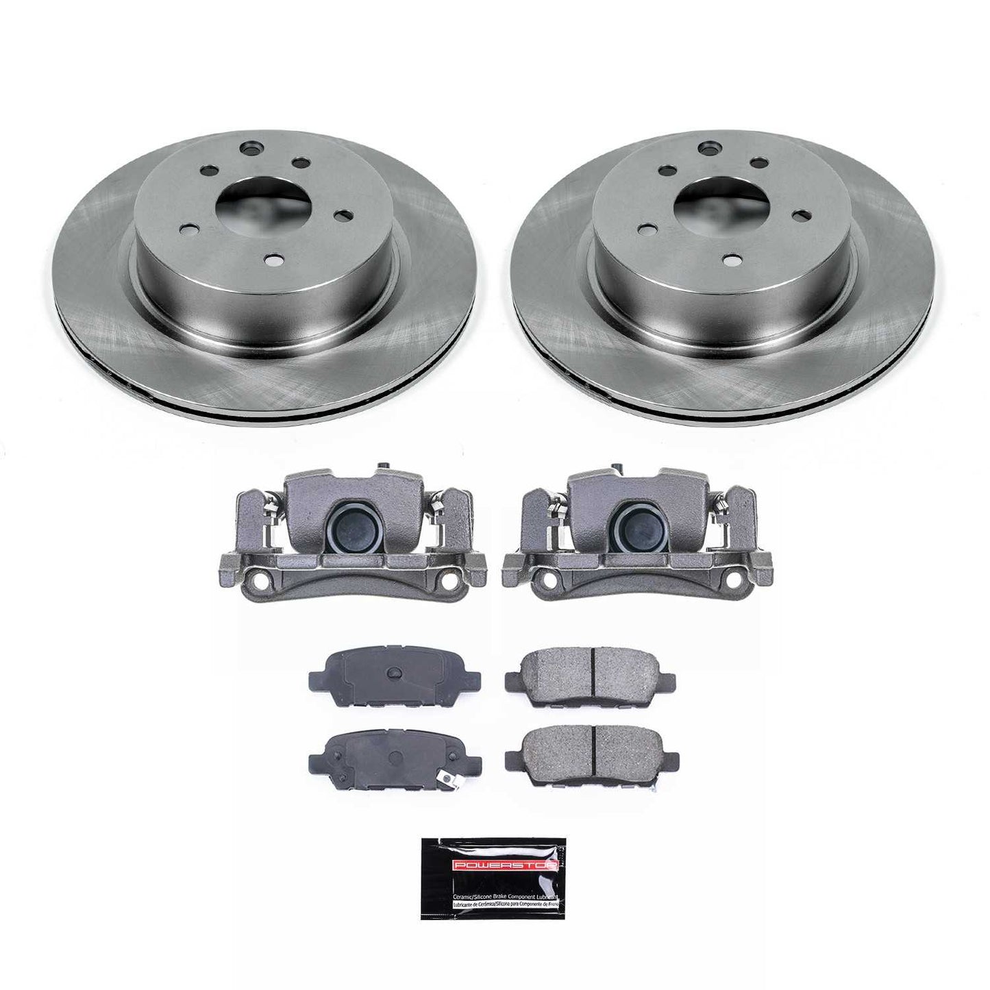 PowerStop Power Stop 08-12 Infiniti EX35 Rear Autospecialty Kit w/Calipers KCOE179B