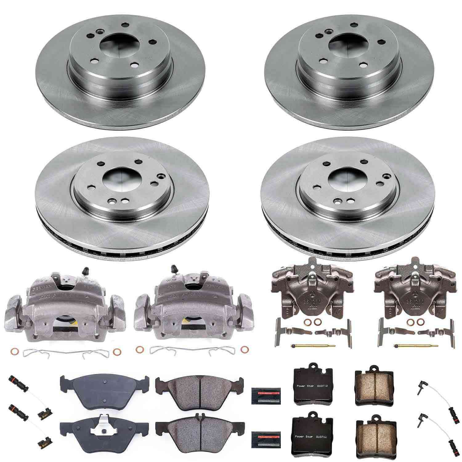 Power Stop 01-02 Mercedes-Benz E430 Front & Rear Autospecialty Brake Kit w/Calipers KCOE2790