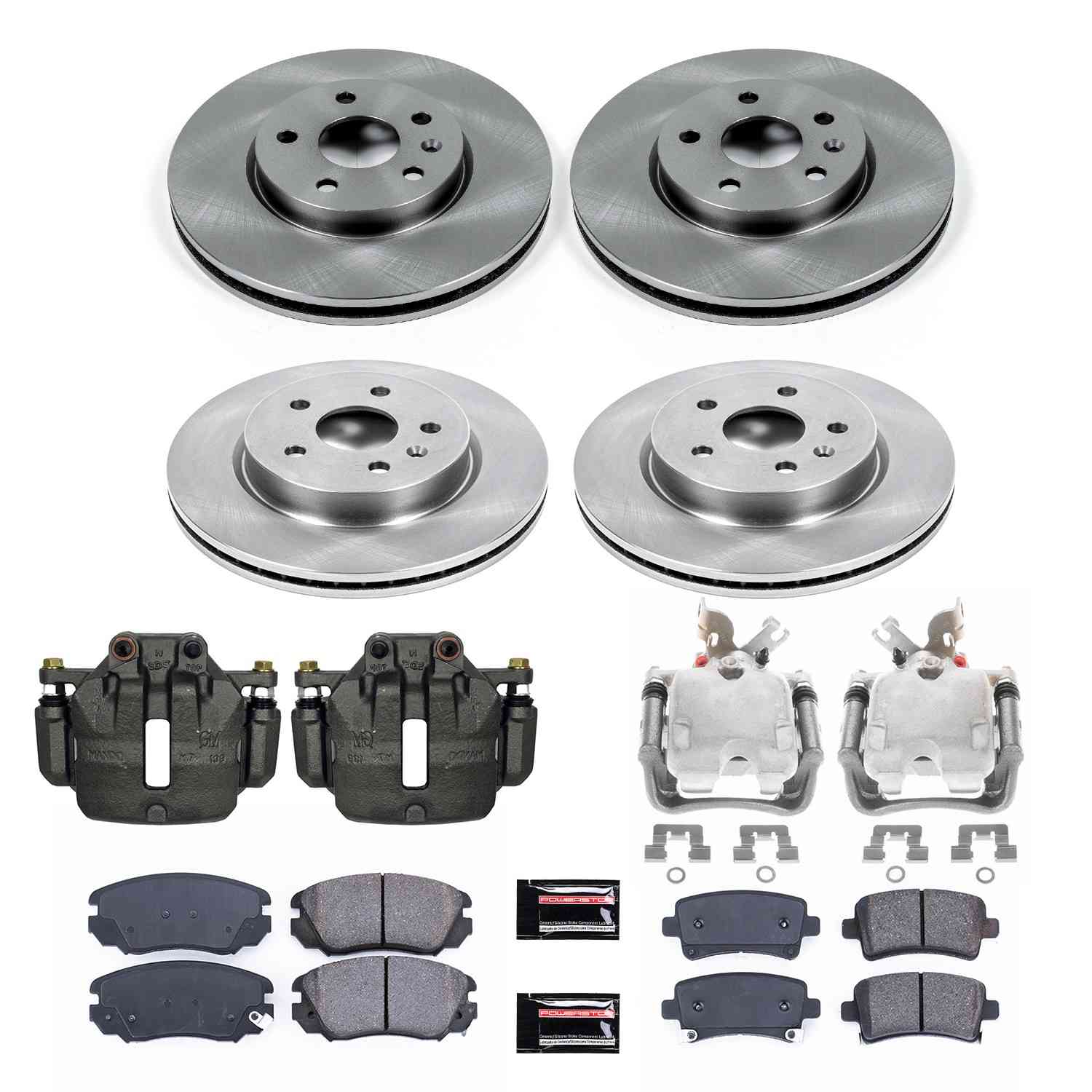 Power Stop 12-16 Buick LaCrosse Front & Rear Autospecialty Brake Kit w/Calipers KCOE5515