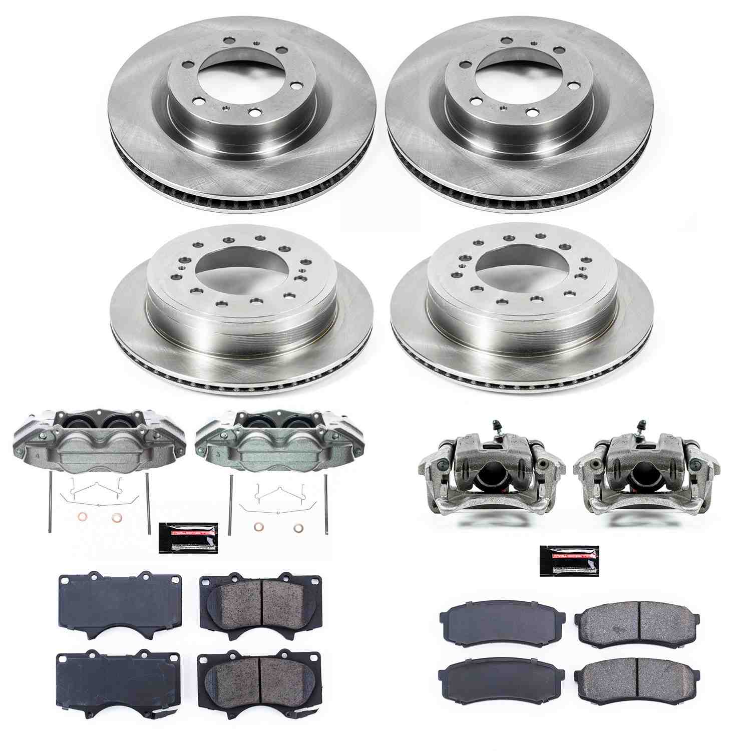 Power Stop 16-19 Lexus GX460 Front & Rear Autospecialty Brake Kit w/Calipers KCOE5874A