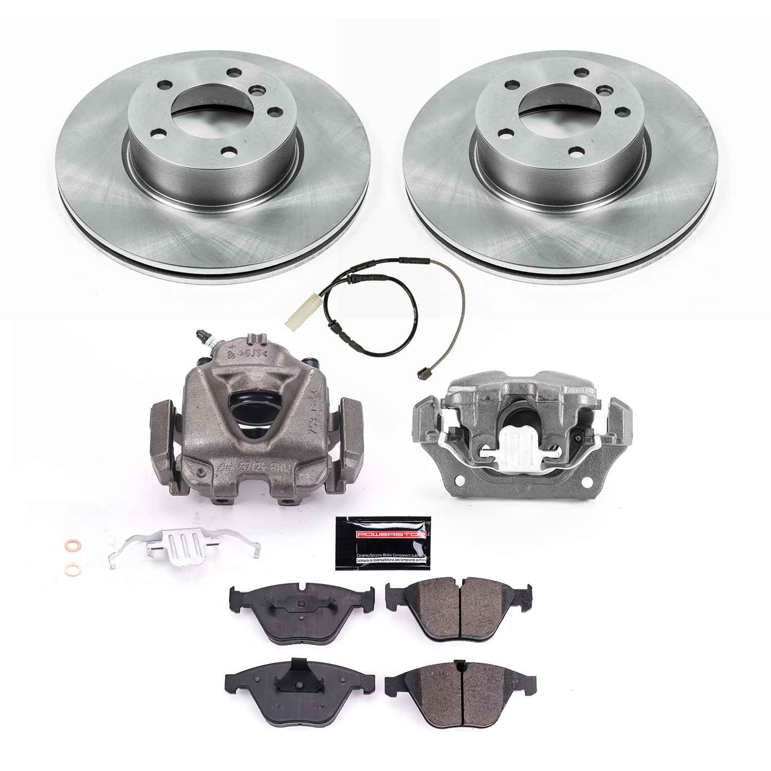 PowerStop Power Stop 11-13 BMW 328i Front Autospecialty Kit w/Calipers KCOE6073A