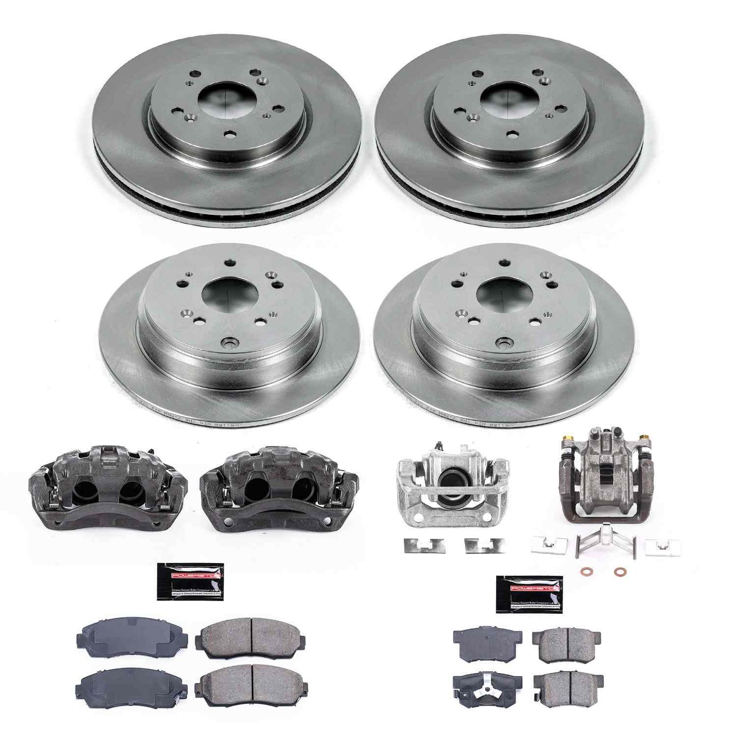 PowerStop Power Stop 12-16 Honda CR-V Front & Rear Autospecialty Kit KCOE6305