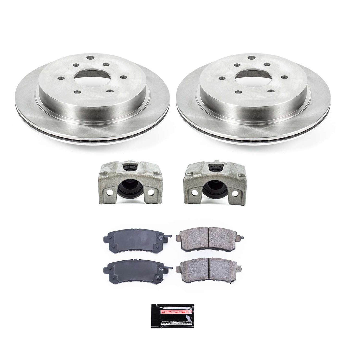 PowerStop Power Stop 17-18 Nissan Armada Rear Autospecialty Kit w/Calipers KCOE6323