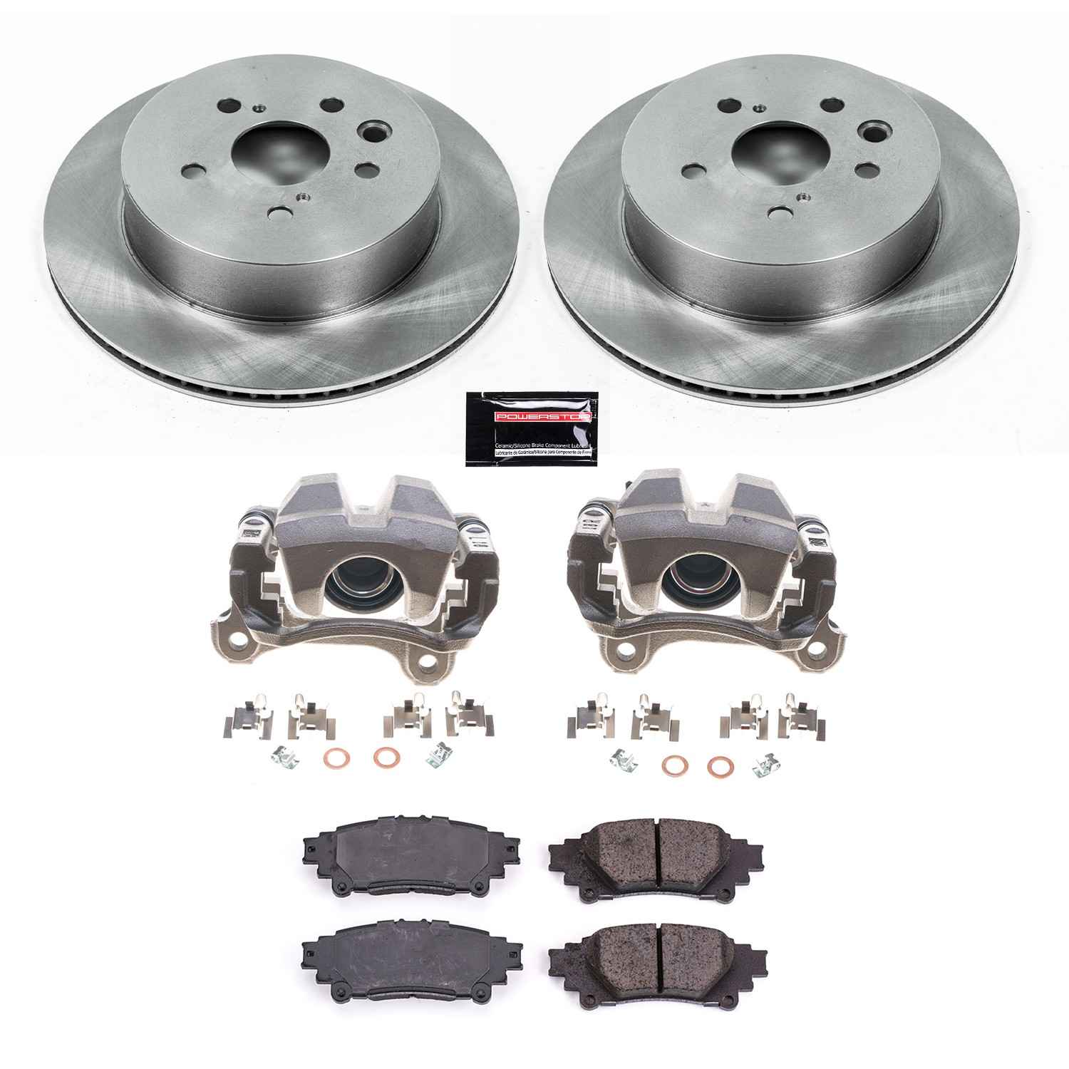 PowerStop Power Stop 14-15 Lexus IS350 Rear Autospecialty Kit w/Calipers KCOE6928