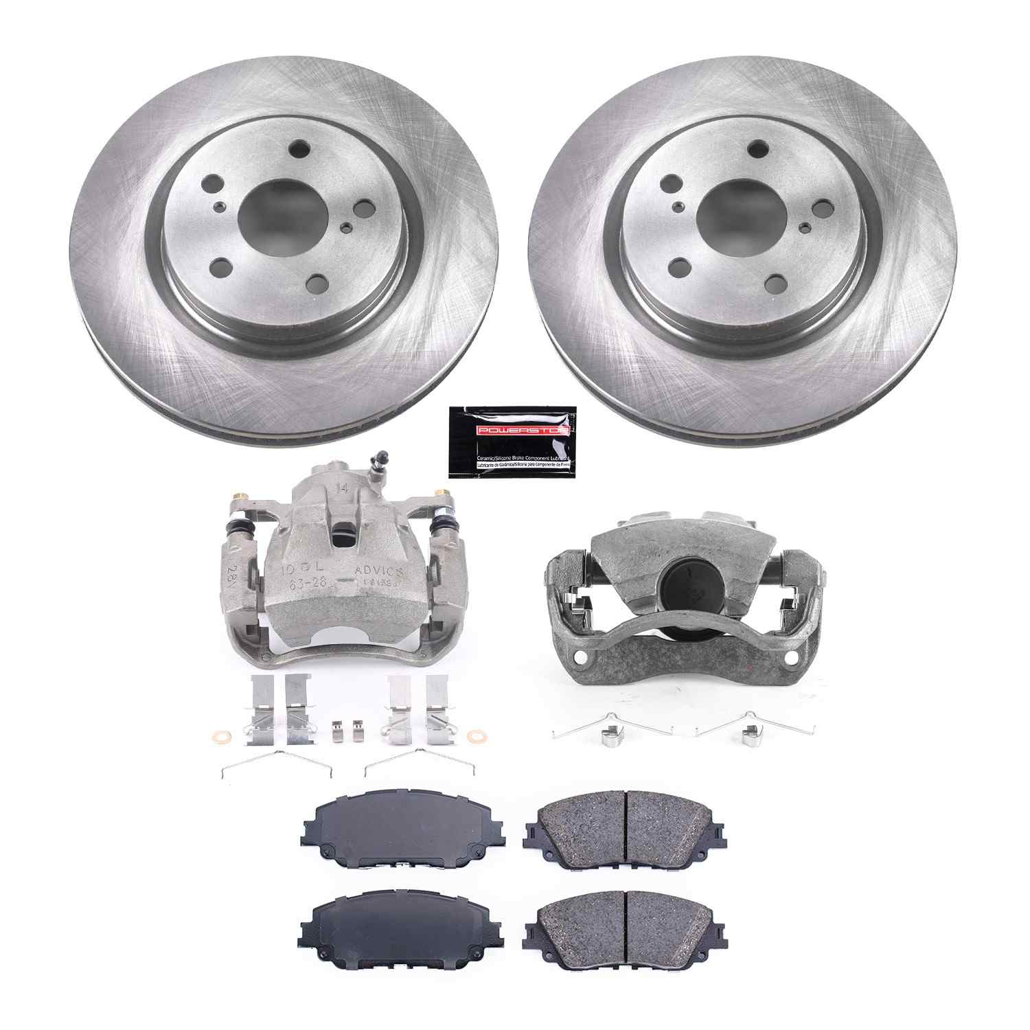 PowerStop Power Stop 2019 Lexus ES300h Front Autospecialty Kit w/Calipers KCOE7895