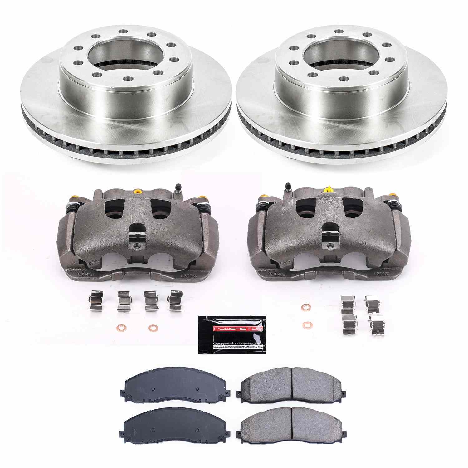 PowerStop Power Stop 2016 Ford F-350 Super Duty Front Autospecialty Kit w/Calipers KCOE8029