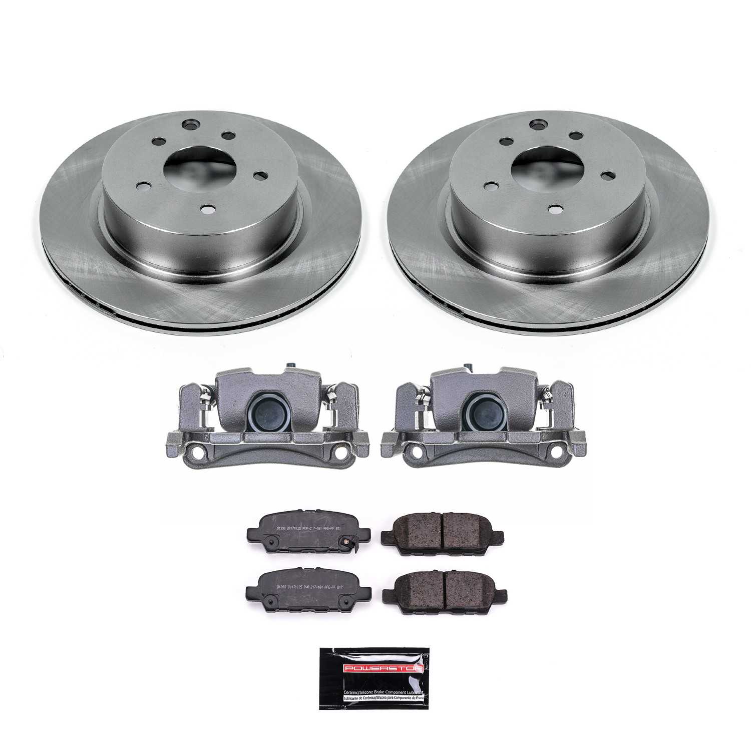 PowerStop Power Stop 14-17 Infiniti QX50 Rear Autospecialty Kit w/Calipers KCOE8062C