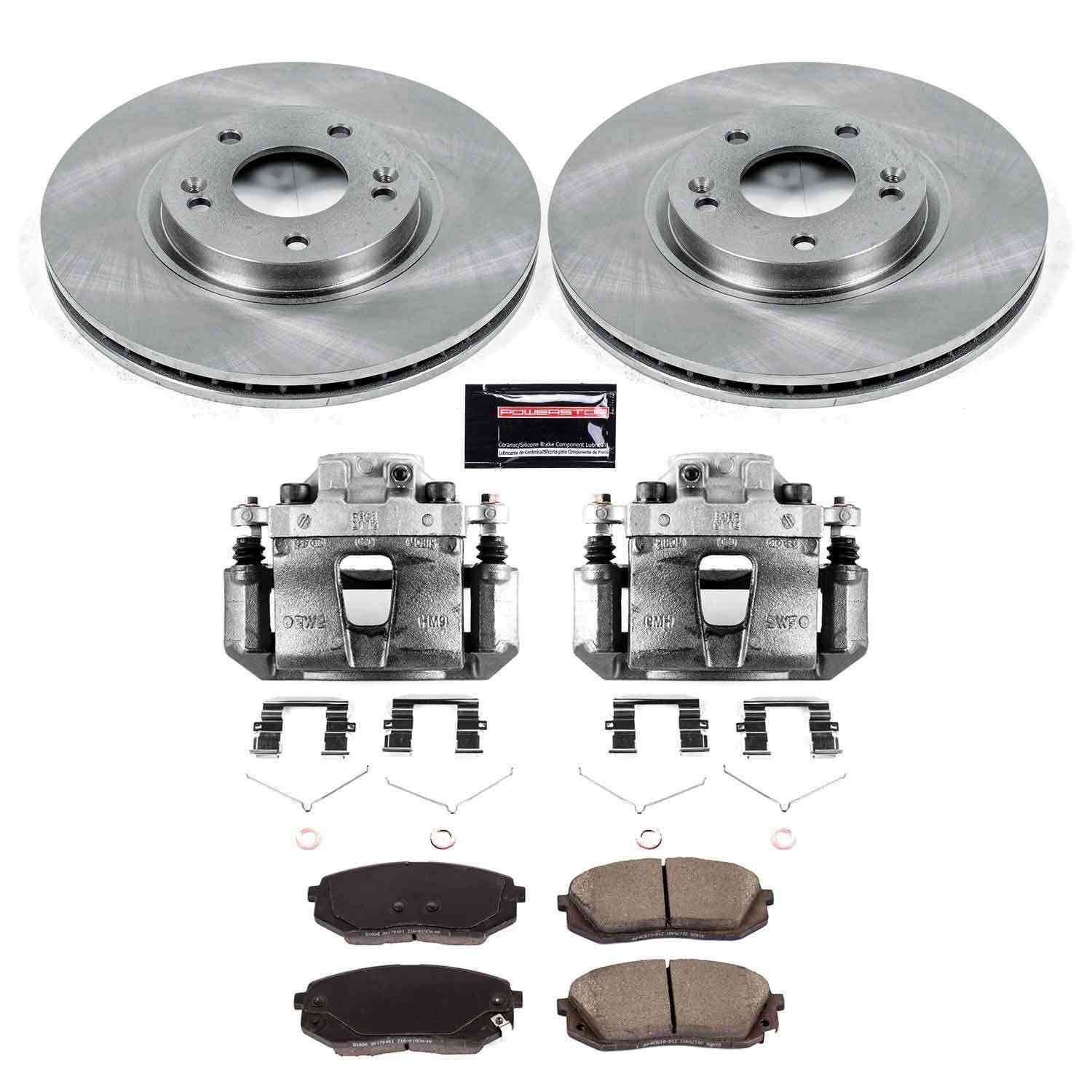 Power Stop 2017 Kia Optima Front Autospecialty Brake Kit w/Calipers KCOE8621