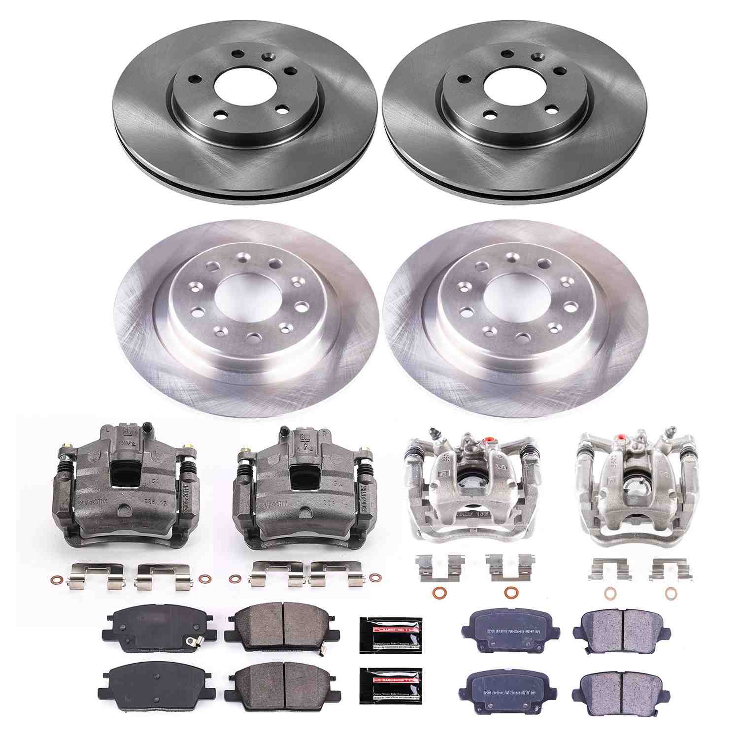 Power Stop 19-20 Buick Regal Sportback Front & Rear Autospecialty Brake Kit w/Calipers KCOE8689