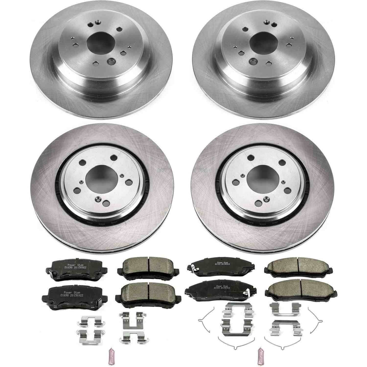 Power Stop 17-19 Acura MDX Front & Rear Autospecialty Brake Kit KOE7922