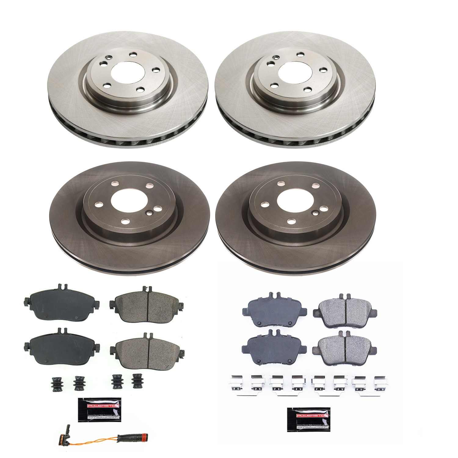 Power Stop 14-17 Mercedes-Benz CLA250 Front & Rear Autospecialty Brake Kit KOE8264