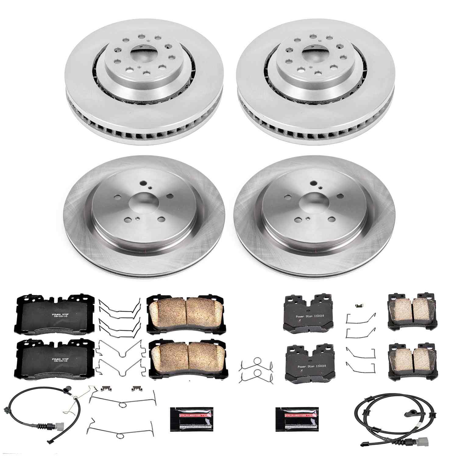 Power Stop 18-19 Lexus LS500 Front & Rear Autospecialty Brake Kit KOE8391