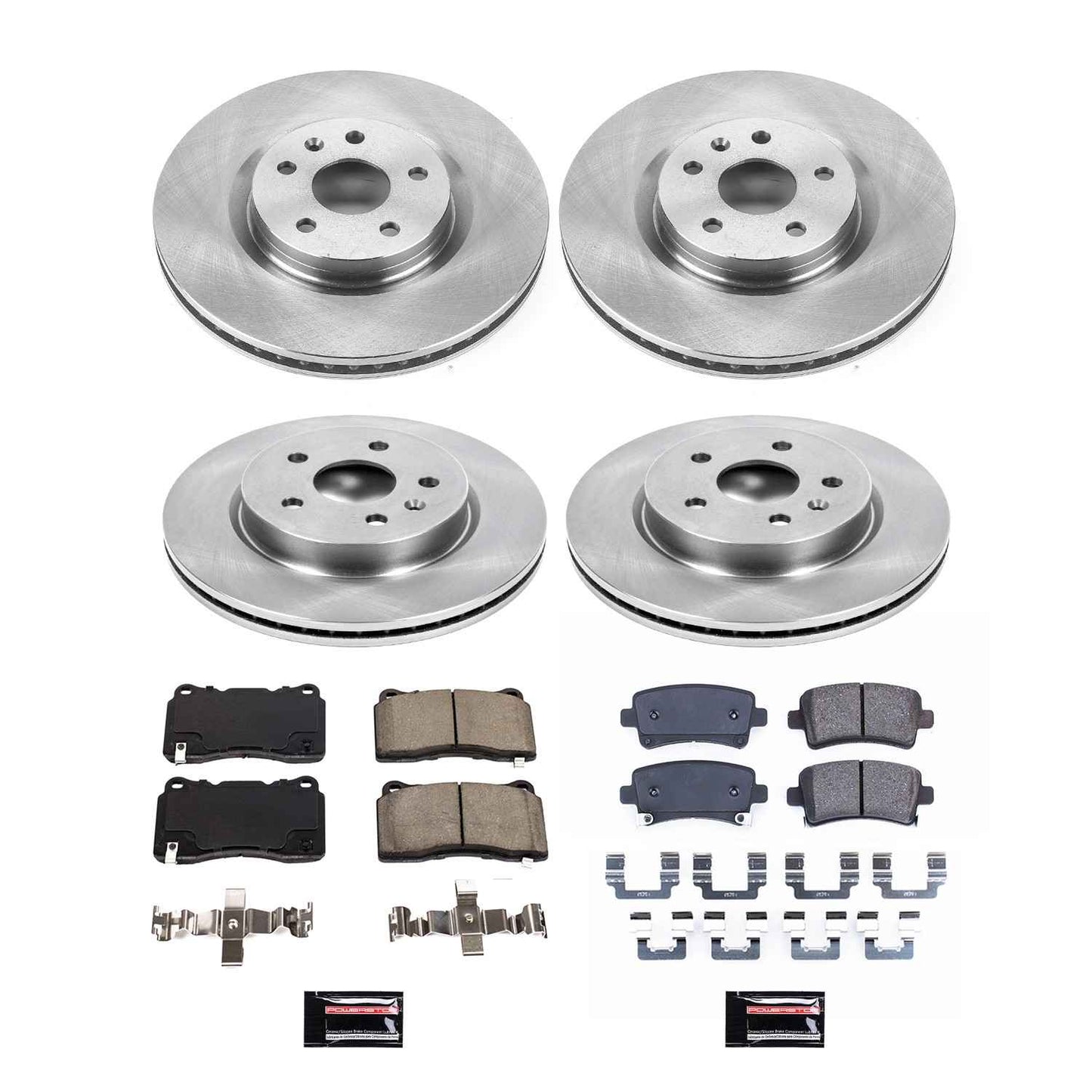 PowerStop Power Stop 13-19 Cadillac XTS Front & Rear Autospecialty Brake Kit KOE8885