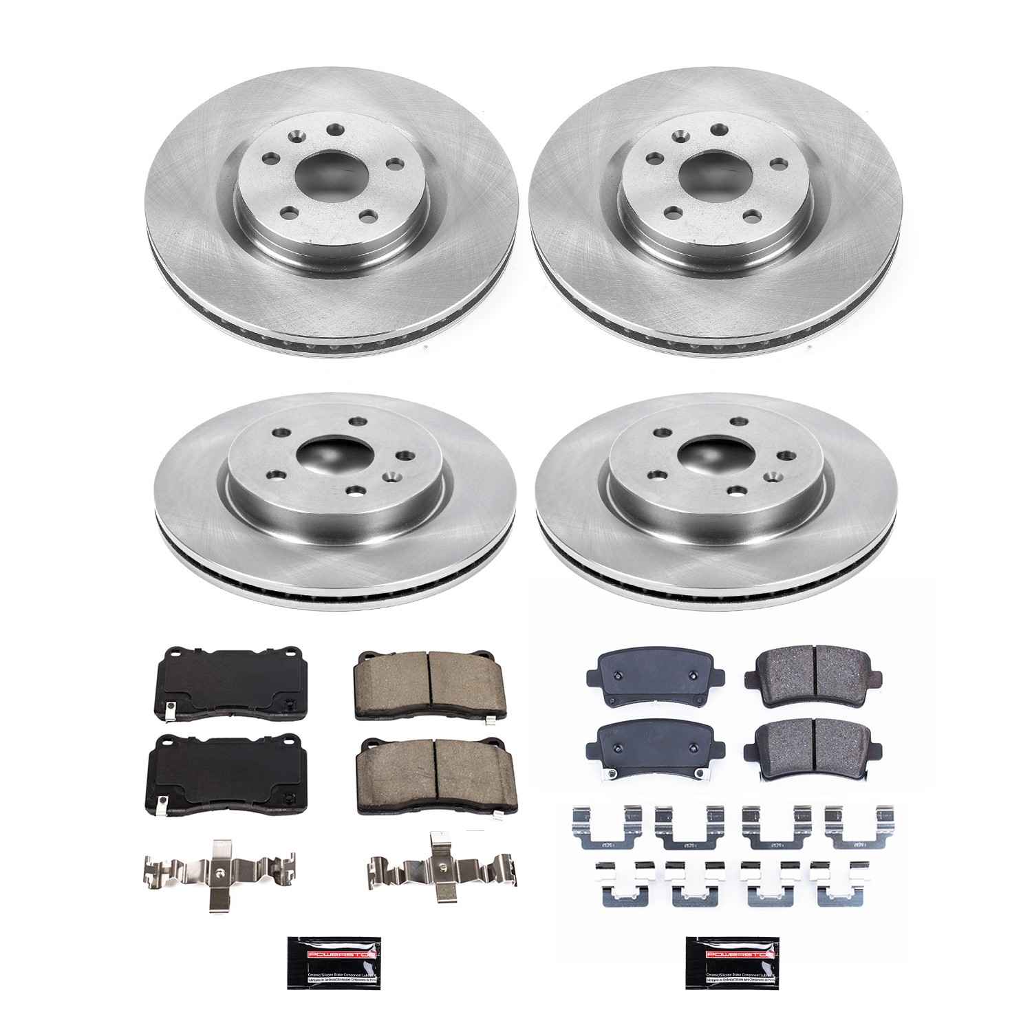 PowerStop Power Stop 13-19 Cadillac XTS Front & Rear Autospecialty Brake Kit KOE8885