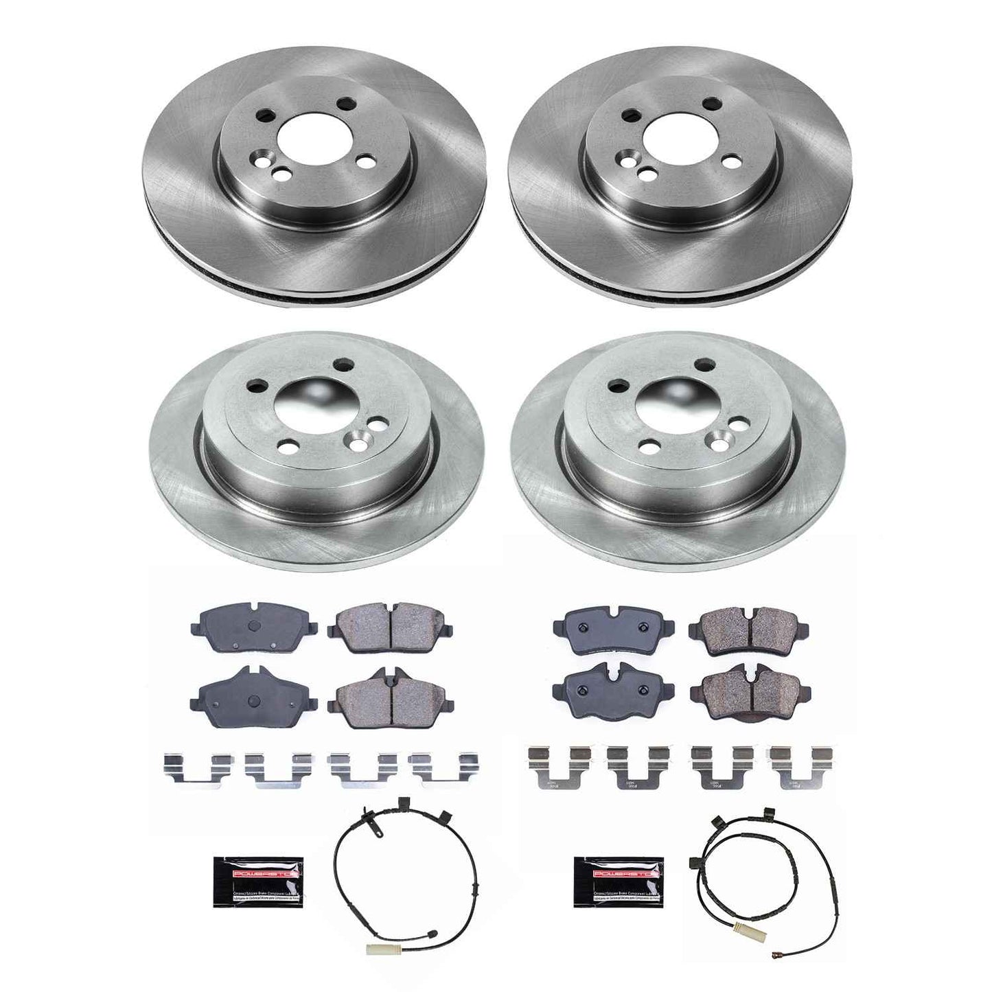 PowerStop Power Stop 2011 Mini Cooper Front & Rear Autospecialty Brake Kit KOE8915
